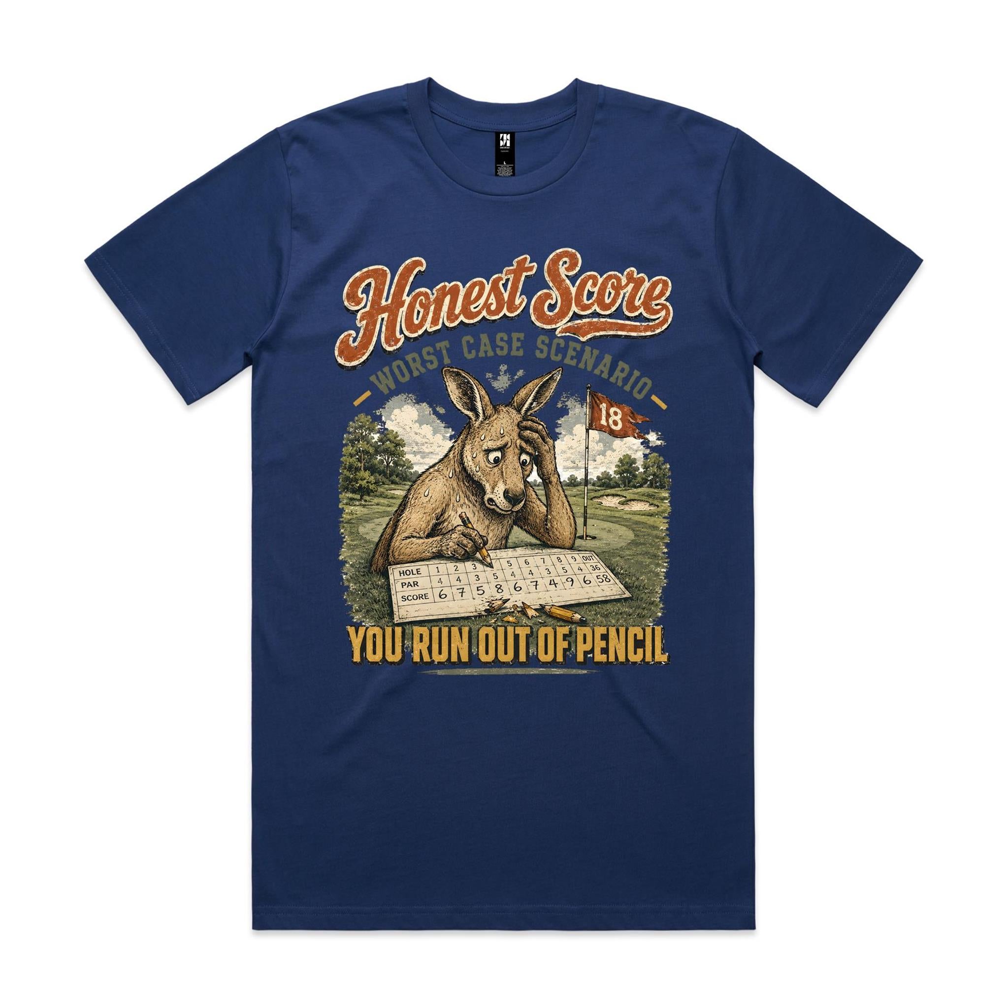 Honest Score — Worst Case Scenario | Golf Kangaroo Tee