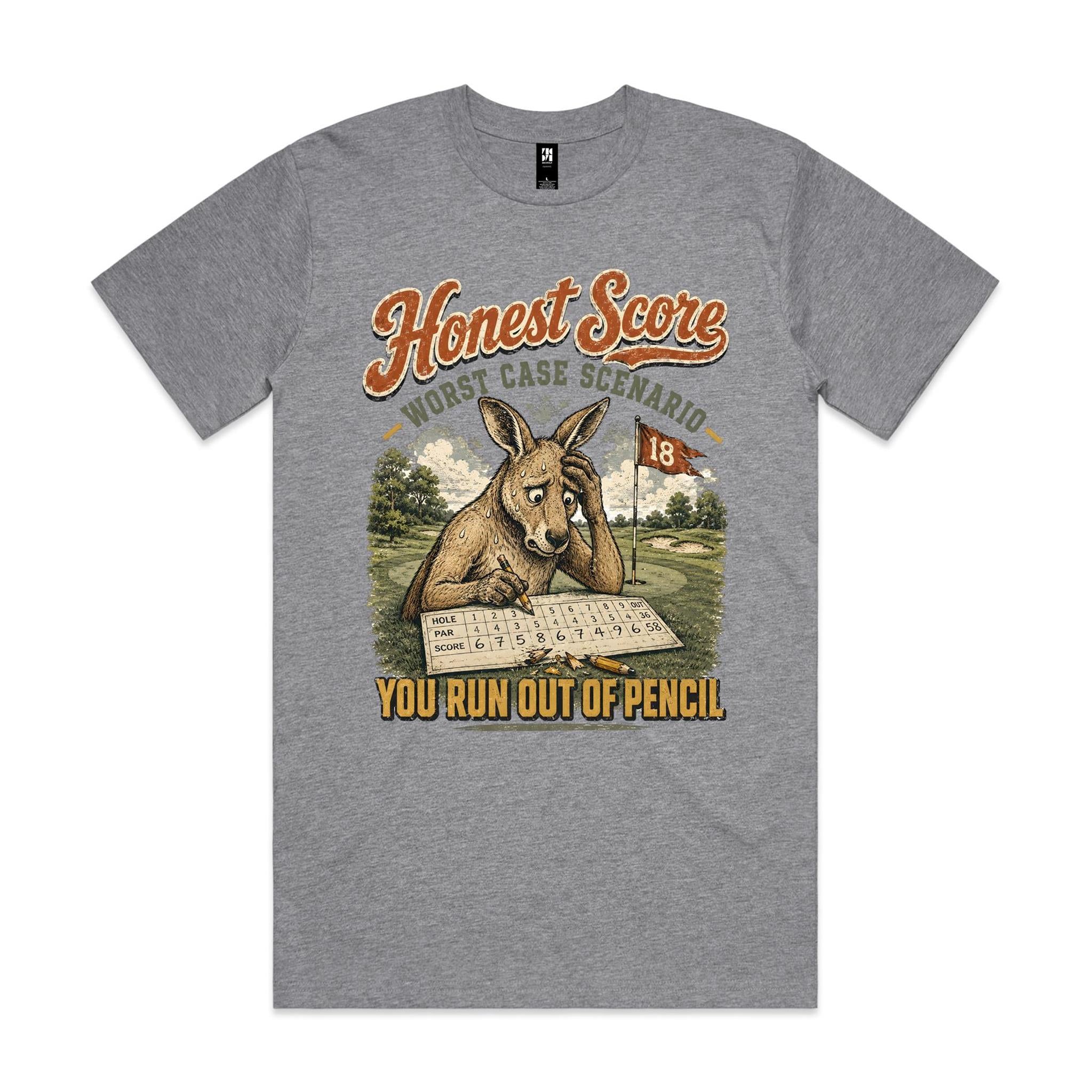 Honest Score — Worst Case Scenario | Golf Kangaroo Tee