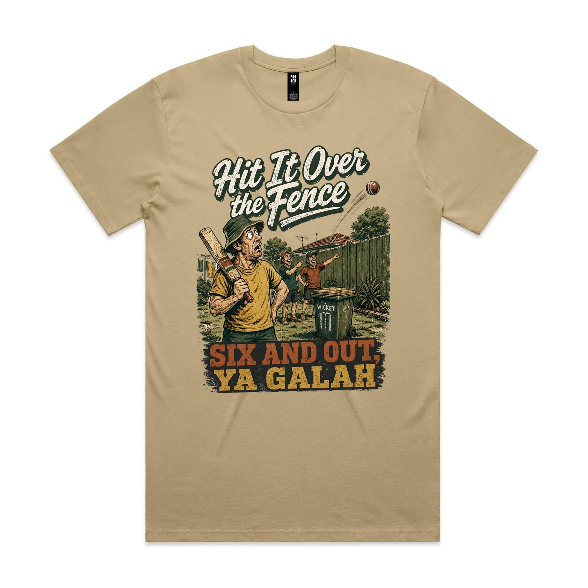 Hit It Over the Fence | Backyard Cricket Tee