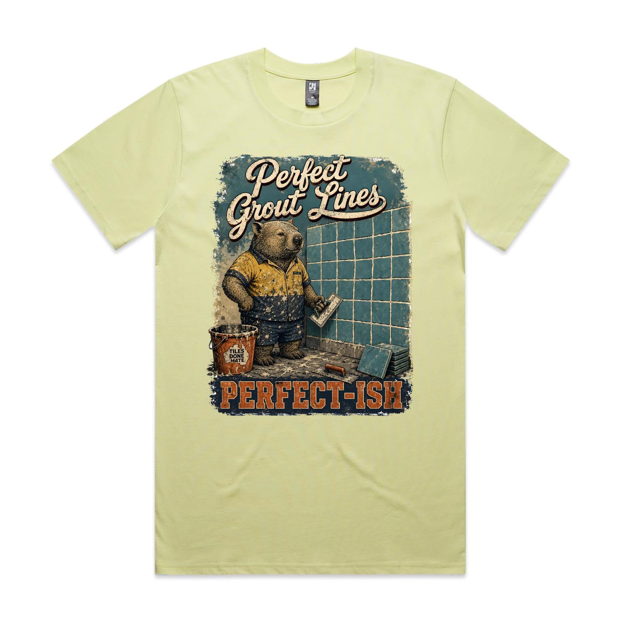 Perfect Grout Lines — Perfect-ish | Wombat Tiler Tee