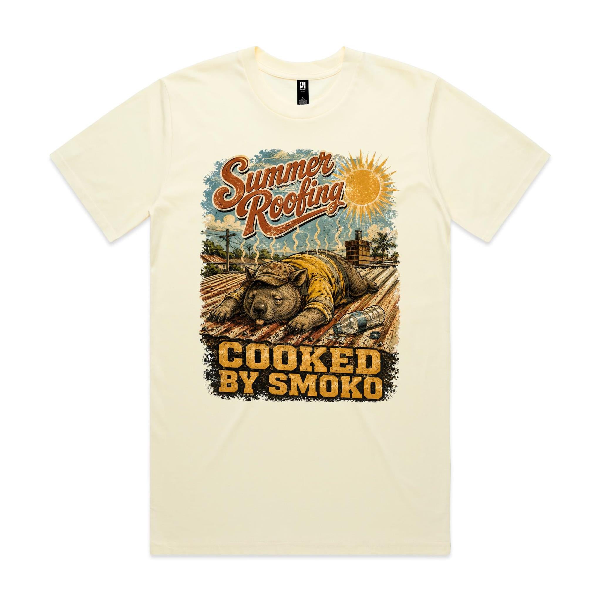 Summer Roofing — Cooked by Smoko | Wombat Roofer Tee