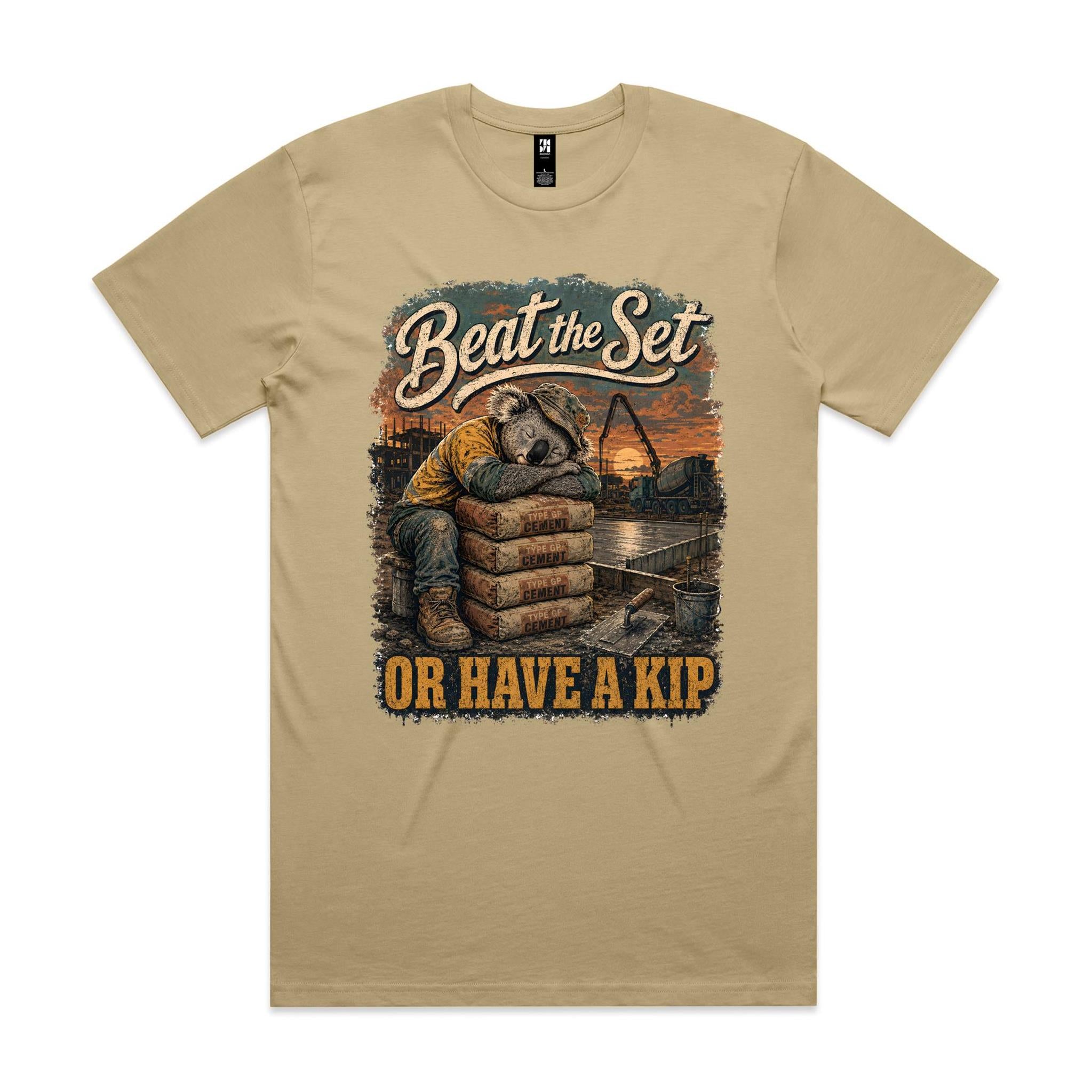 Beat the Set — Or Have a Kip | Koala Concreter Tee
