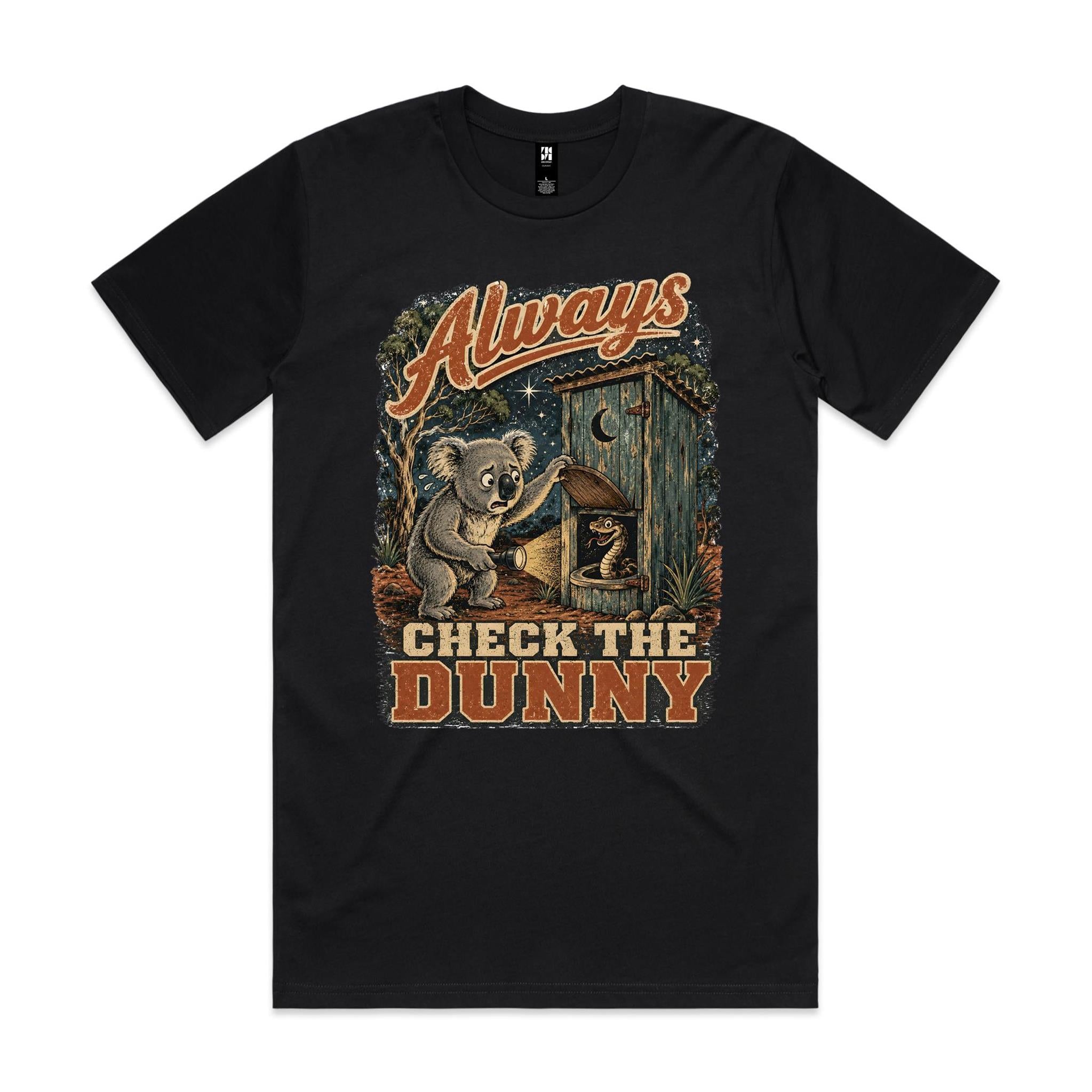 Always Check the Dunny — Koala Snake Tee