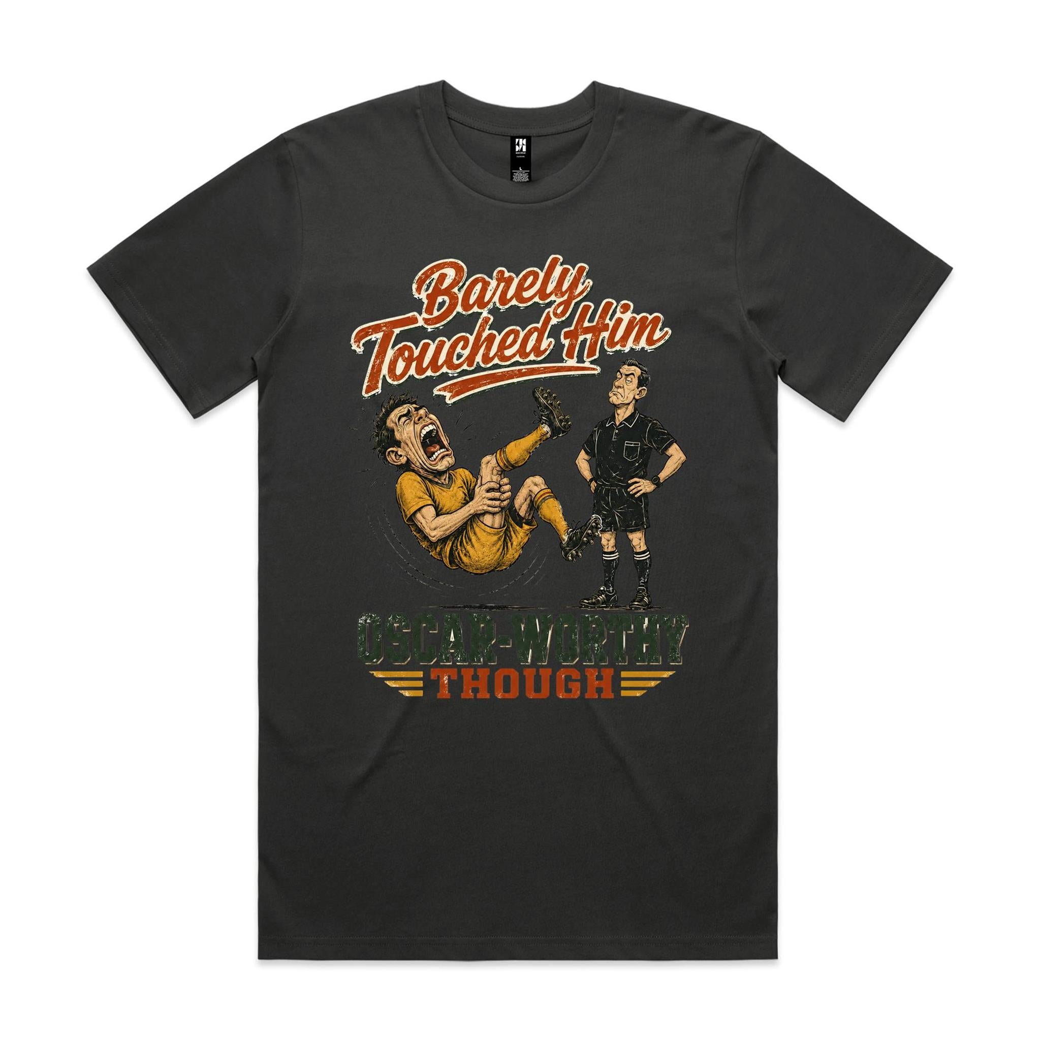 Barely Touched Him | Football Tee