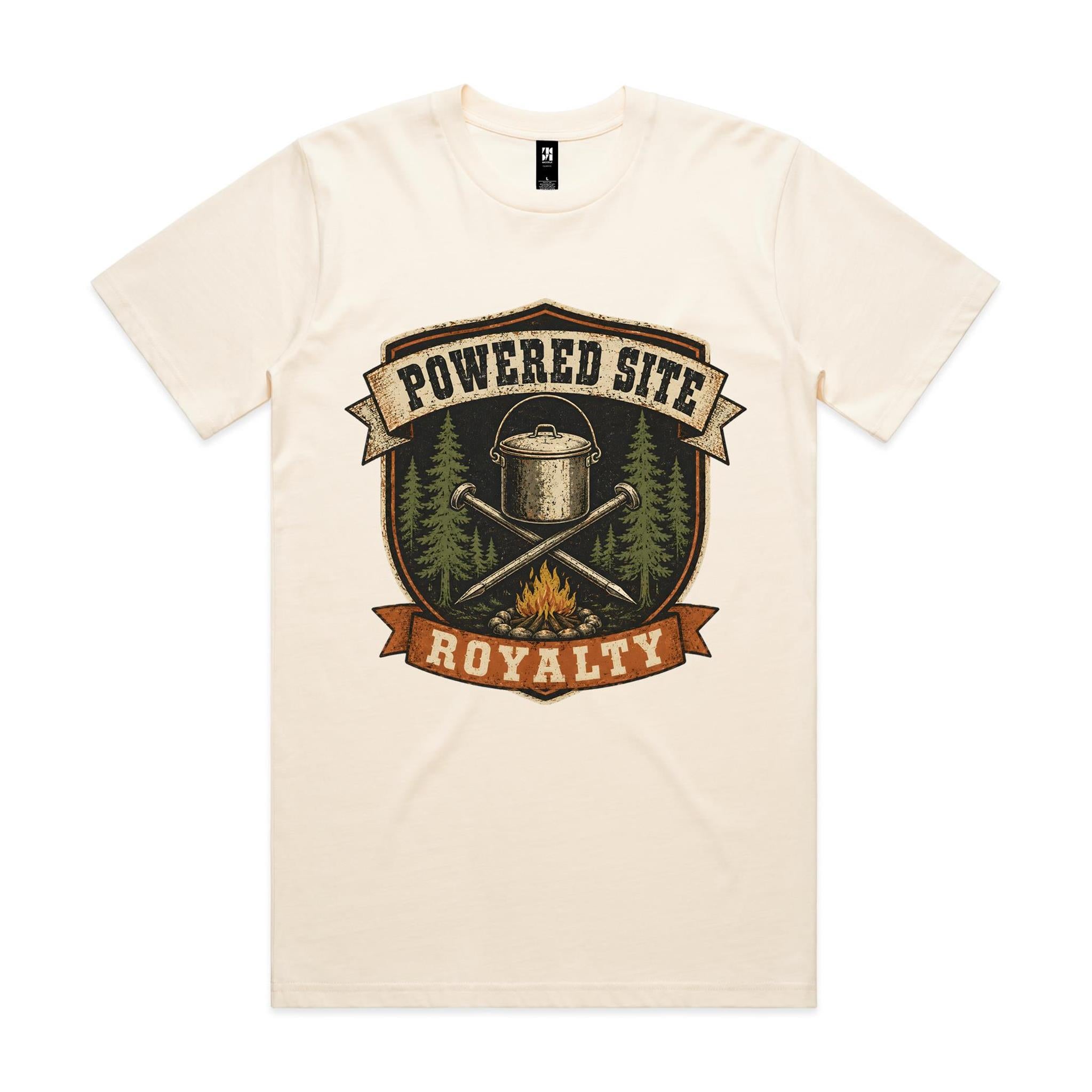 Powered Site Royalty — Camping Tee