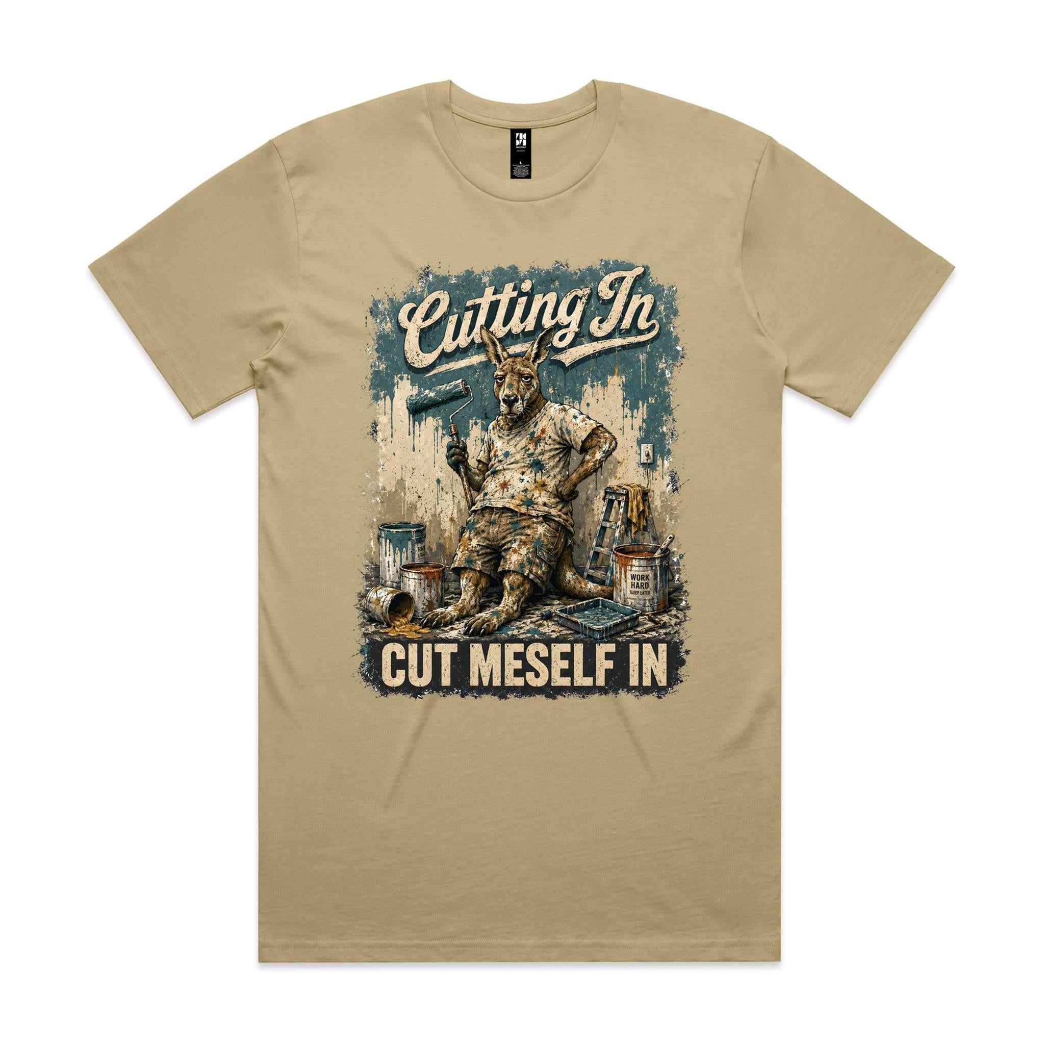 Cutting In — Cut Meself In | Kangaroo Painter Tee