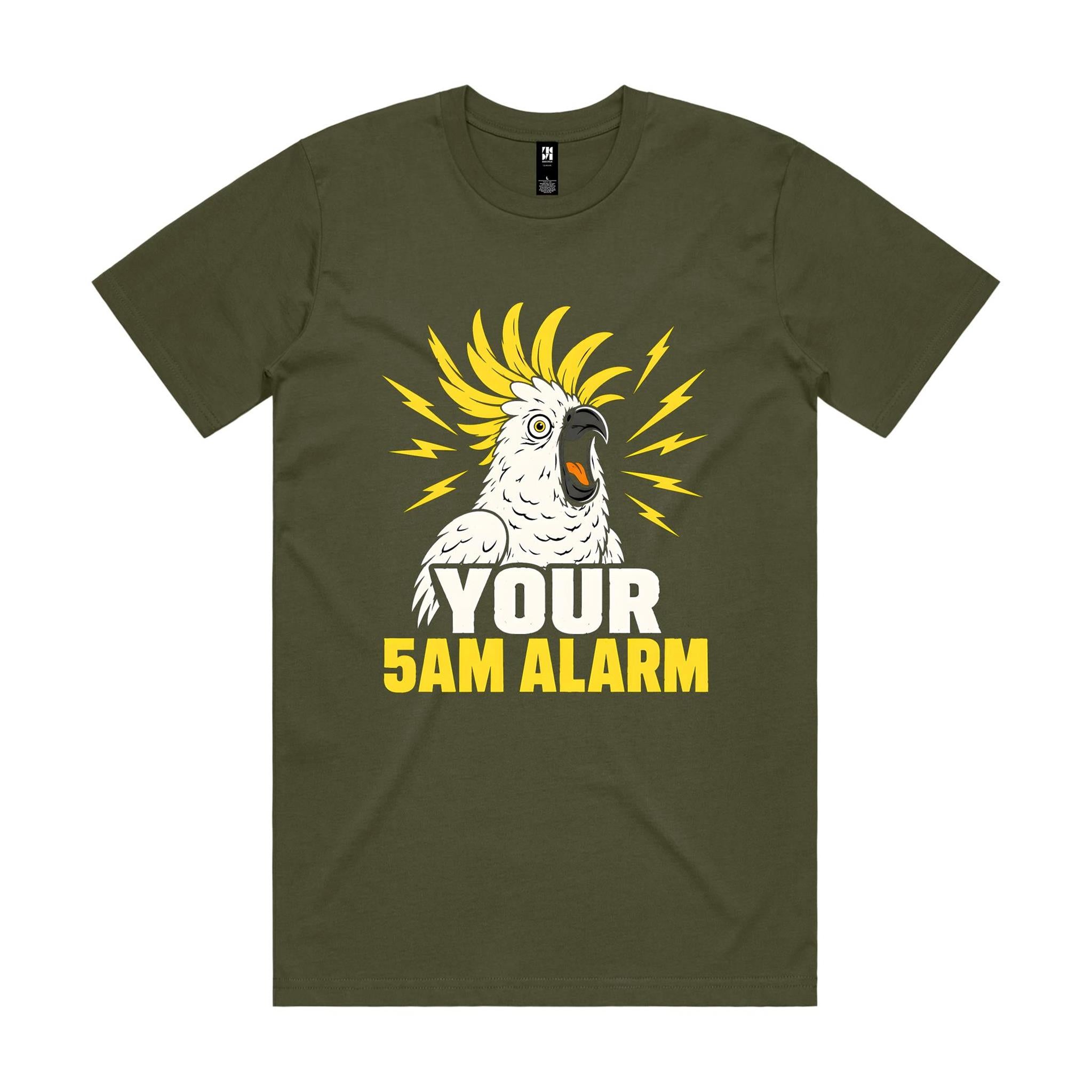 Your 5AM Alarm — Screeching Cockatoo Tee