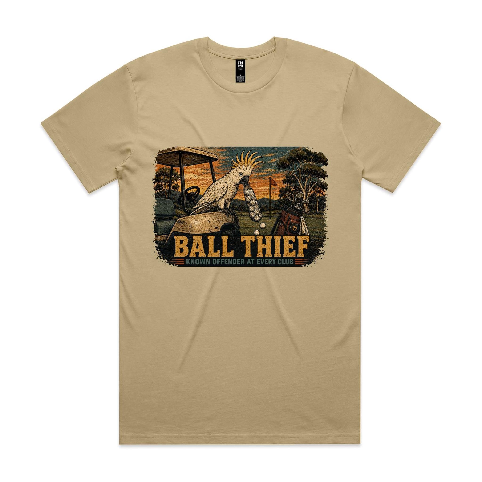 Ball Thief — Known Offender at Every Club | Cockatoo Golf Tee