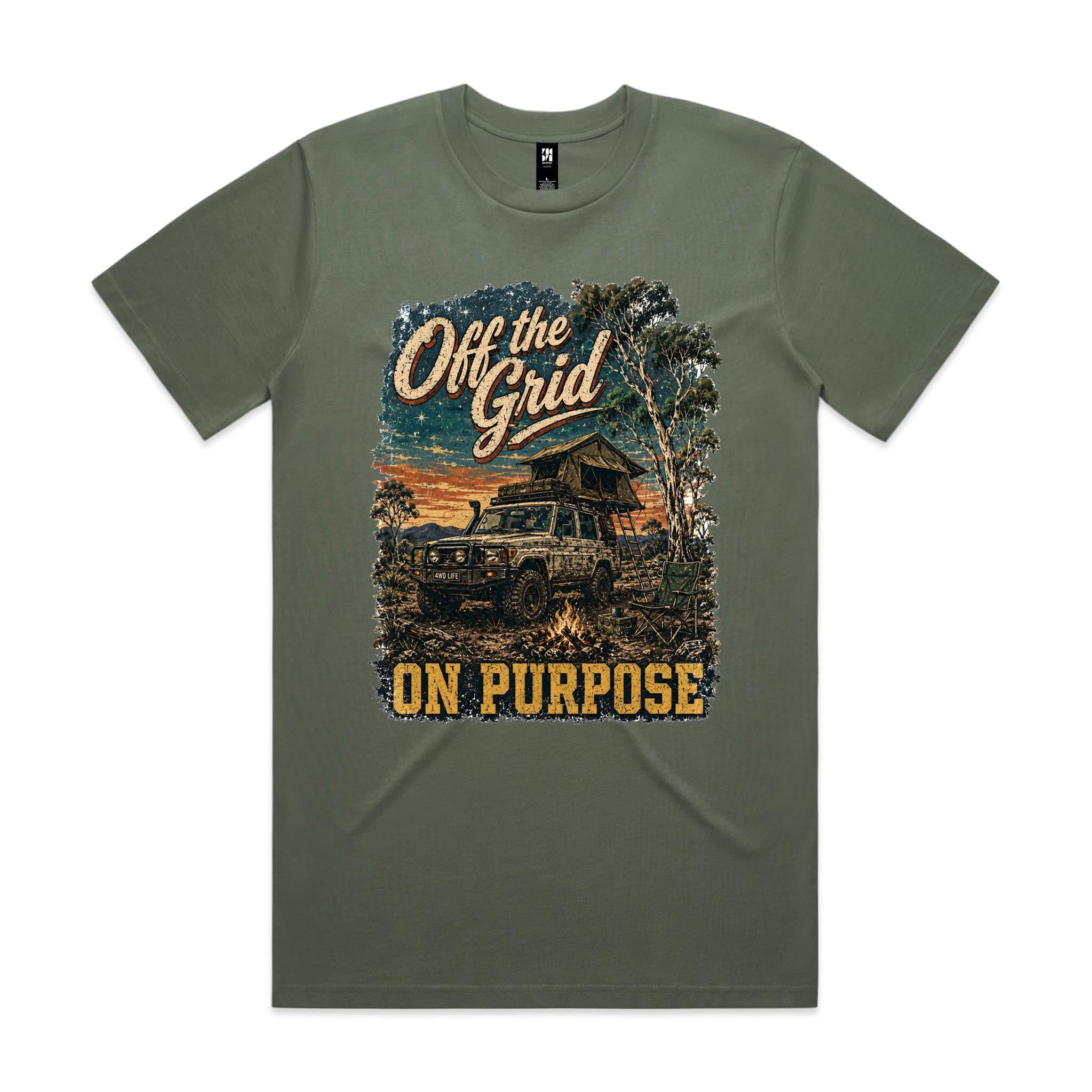 Off the Grid, On Purpose — 4WD Camping Tee