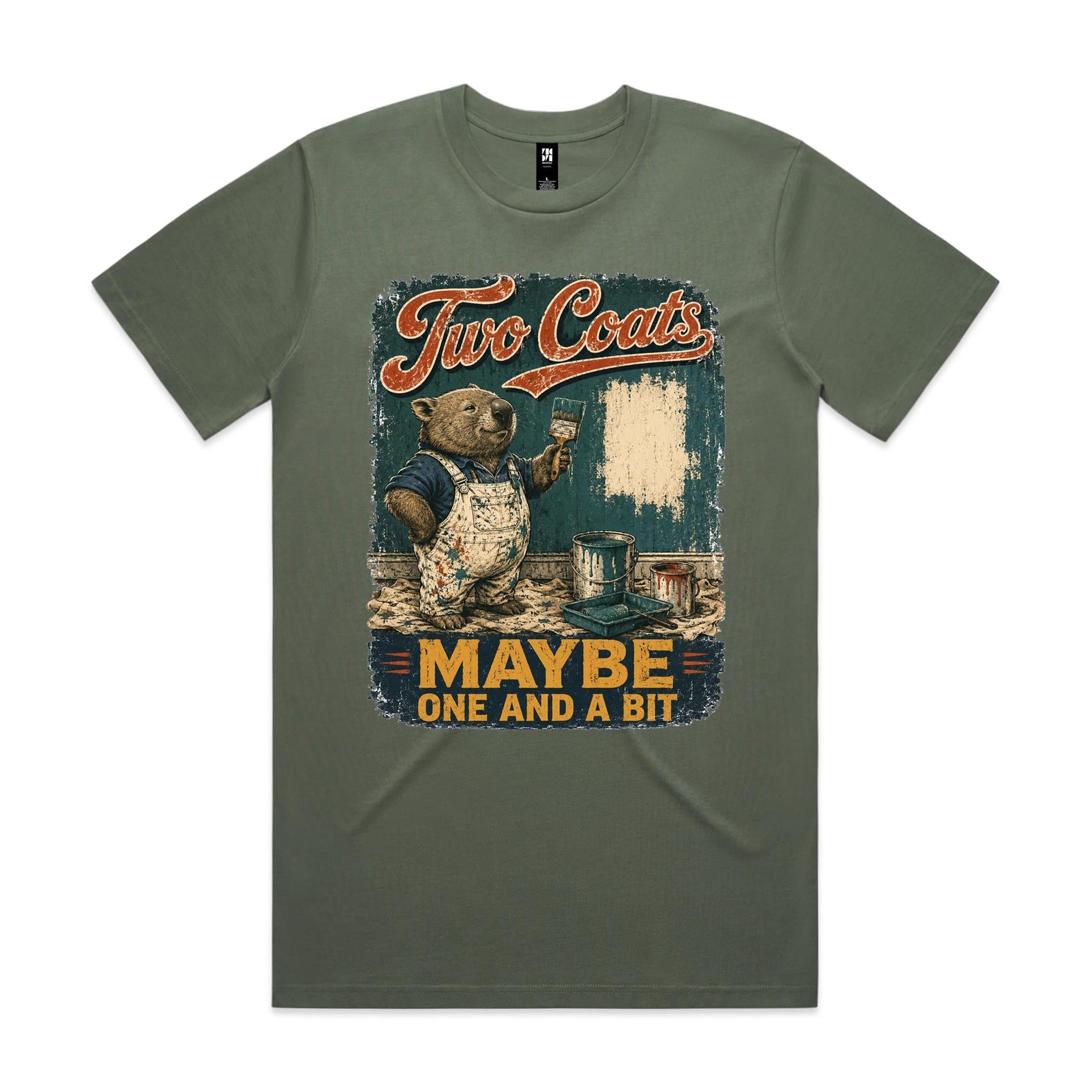Two Coats — Maybe One and a Bit | Wombat Painter Tee