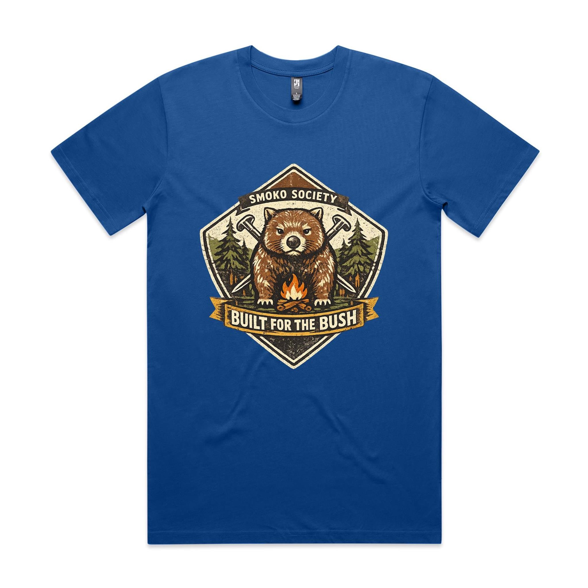 Smoko Society Wombat — Built for the Bush Tee