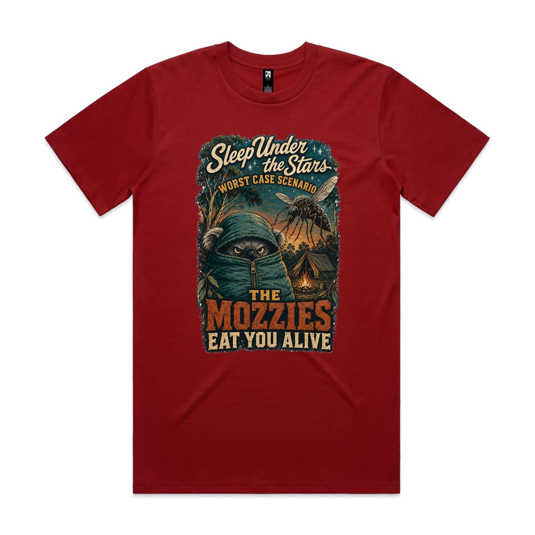 Sleep Under the Stars — The Mozzies Eat You Alive | Koala Camping Tee