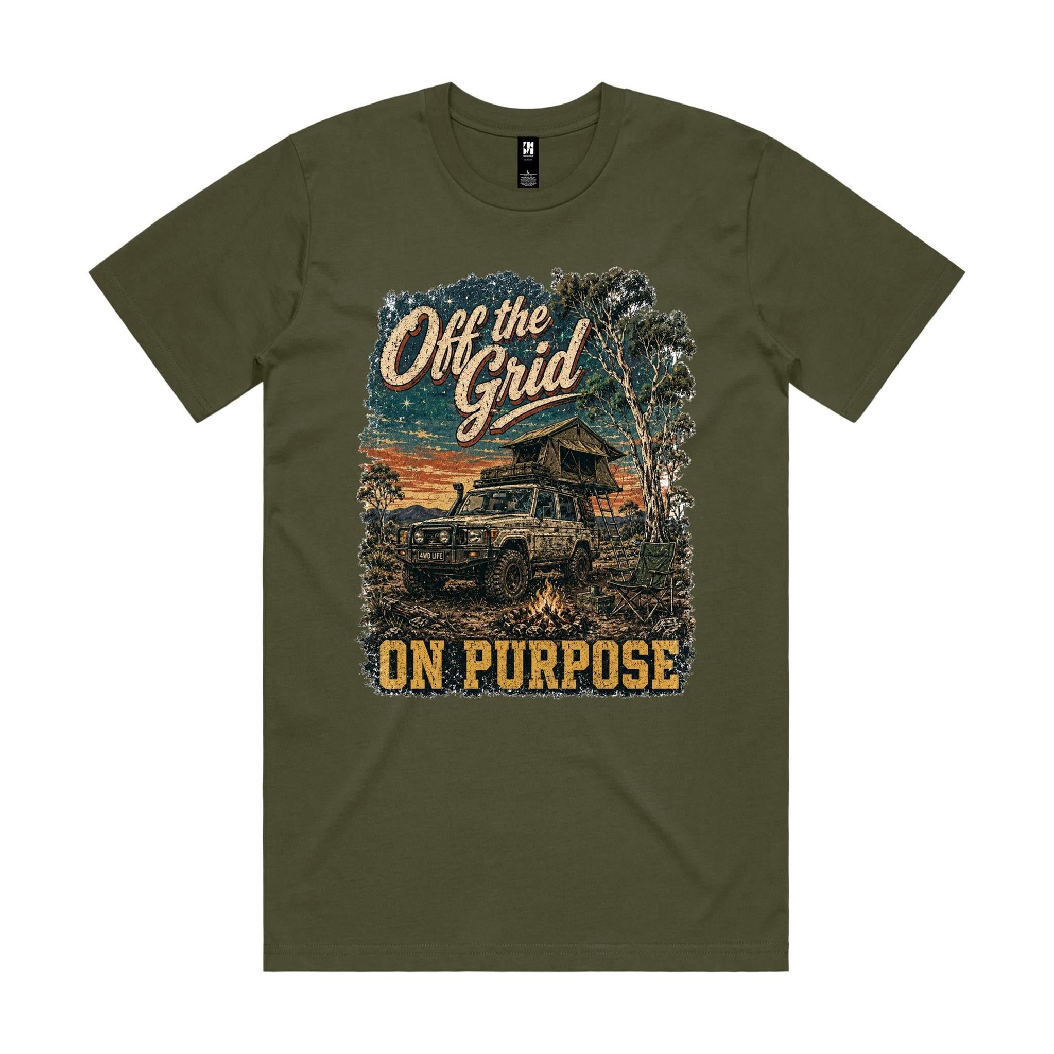 Off the Grid, On Purpose — 4WD Camping Tee