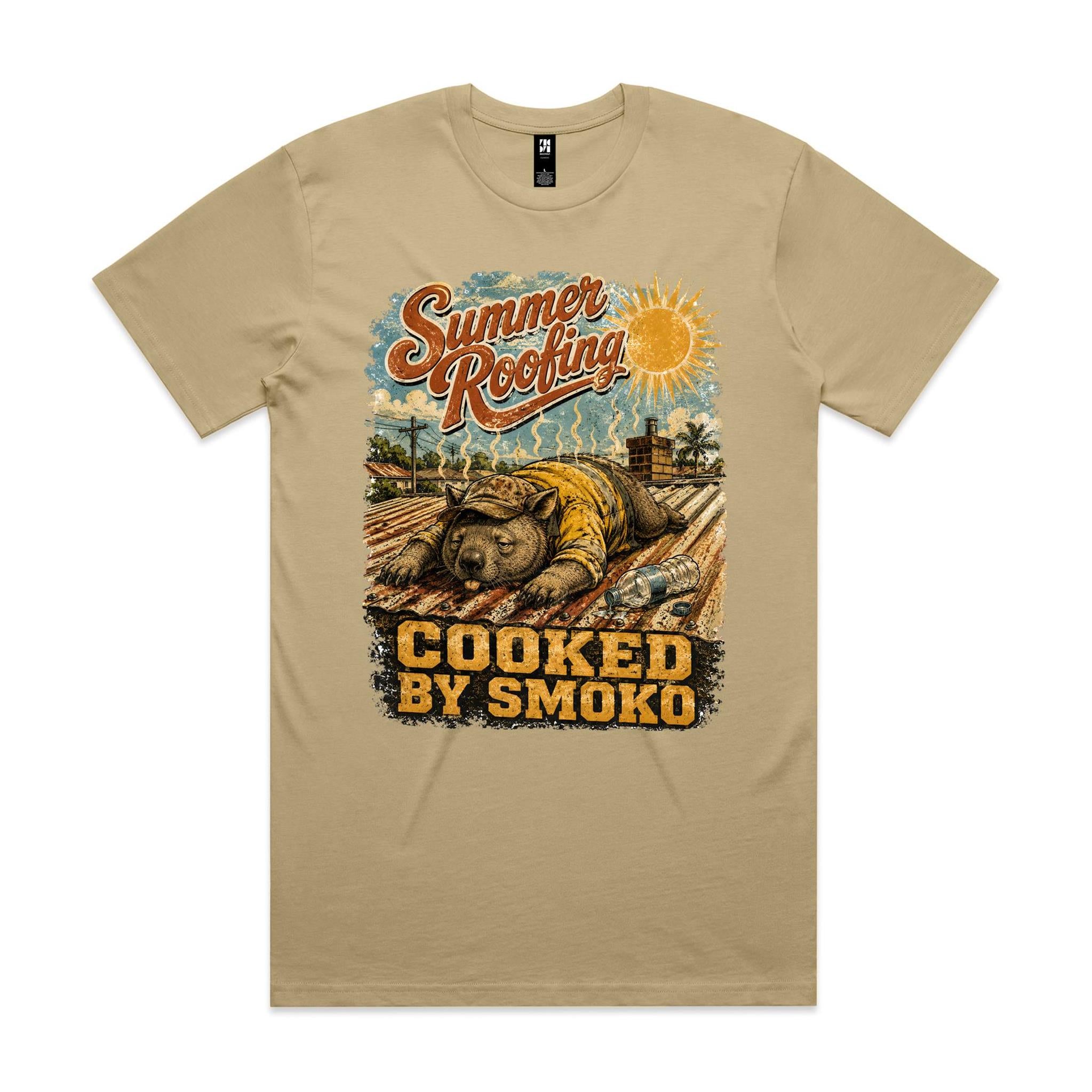 Summer Roofing — Cooked by Smoko | Wombat Roofer Tee