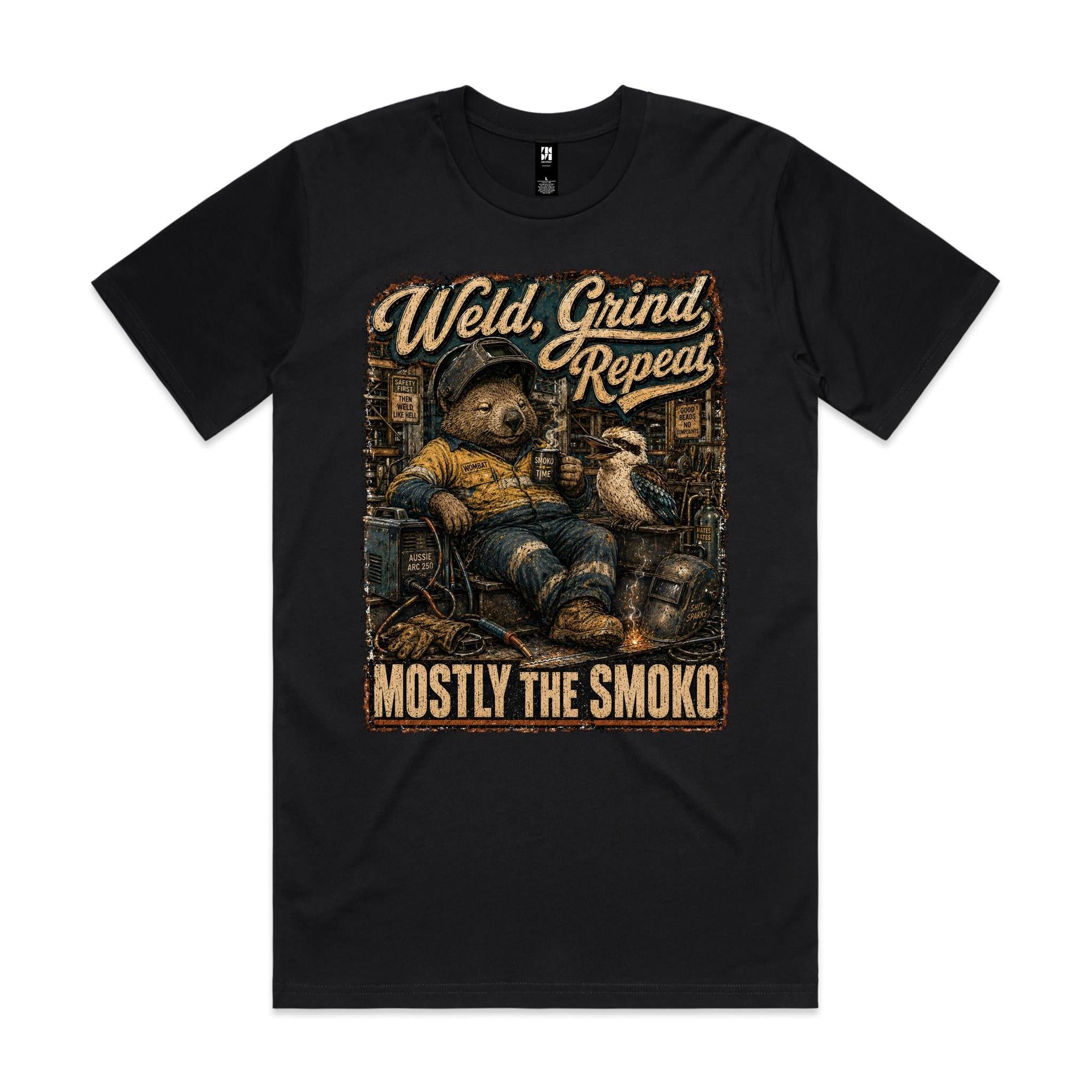 Weld, Grind, Repeat | Wombat Welder Tee