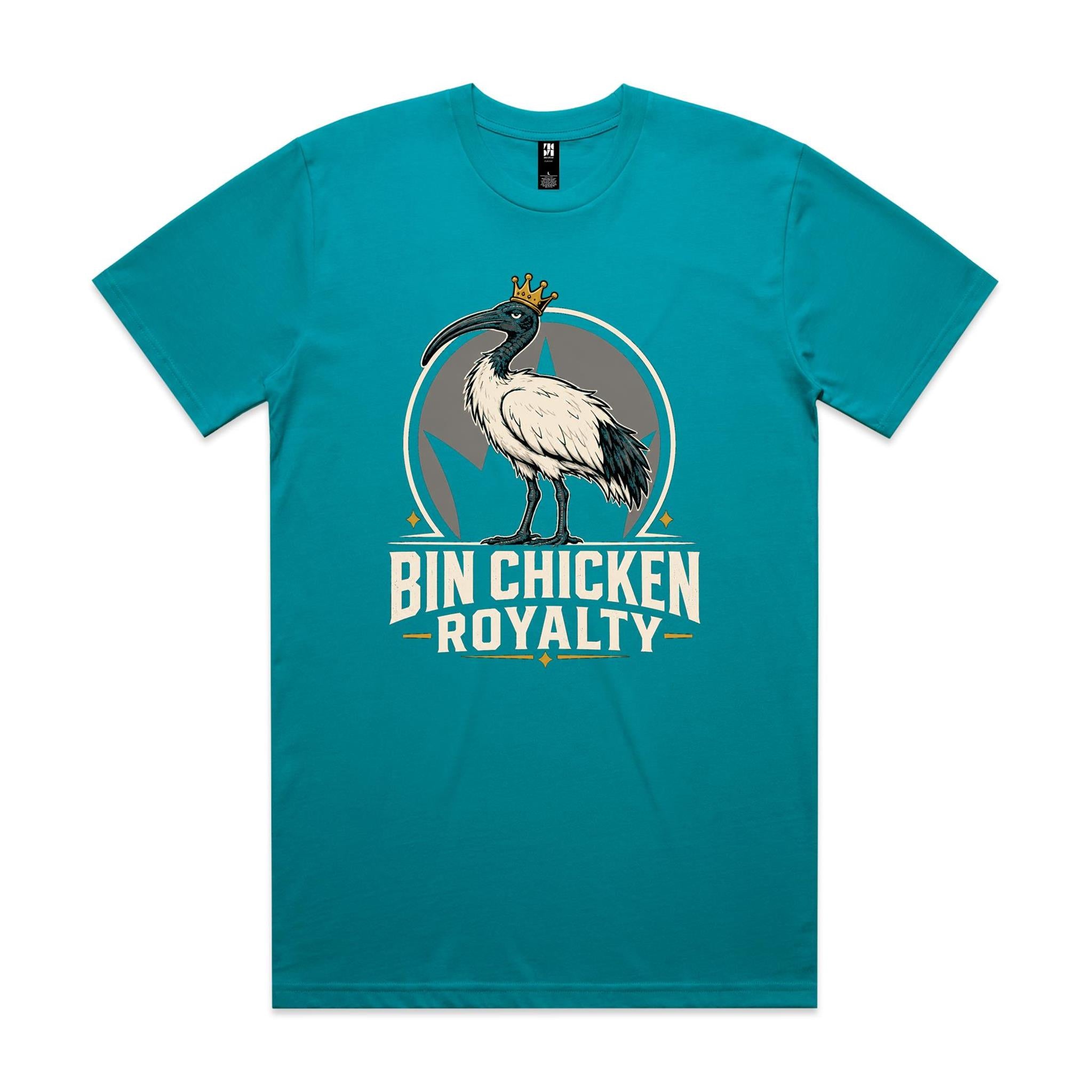 Bin Chicken Royalty — Crowned Ibis Tee