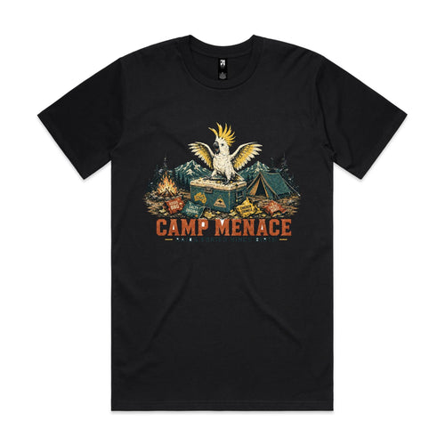 Camp Menace — Raids Eskies Since Birth | Cockatoo Camping Tee