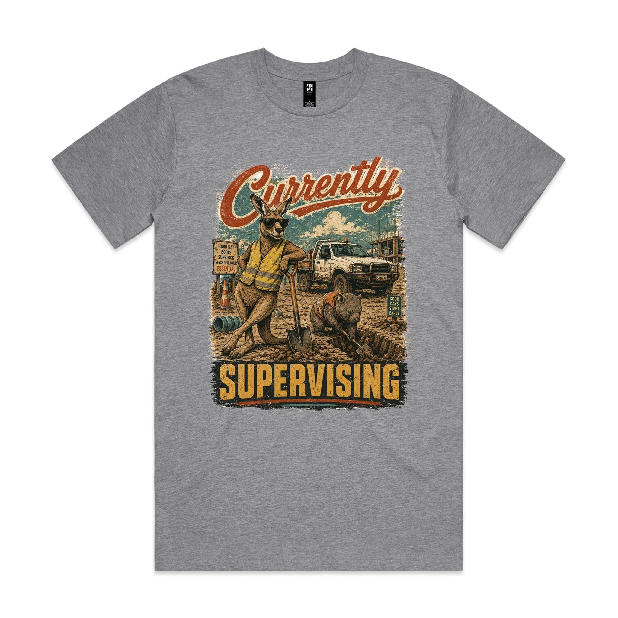 Currently Supervising — Kangaroo & Wombat Tradie Tee