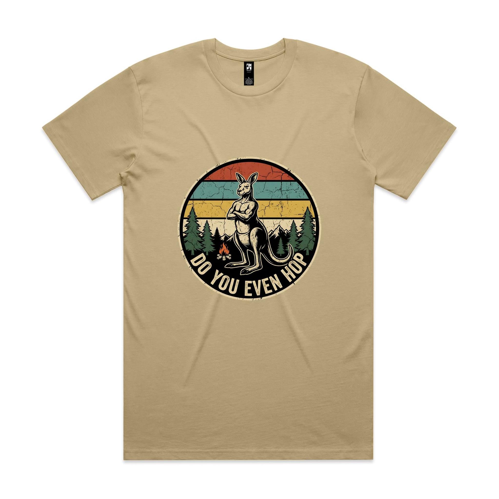 Do You Even Hop — Buff Kangaroo Retro Gym Tee