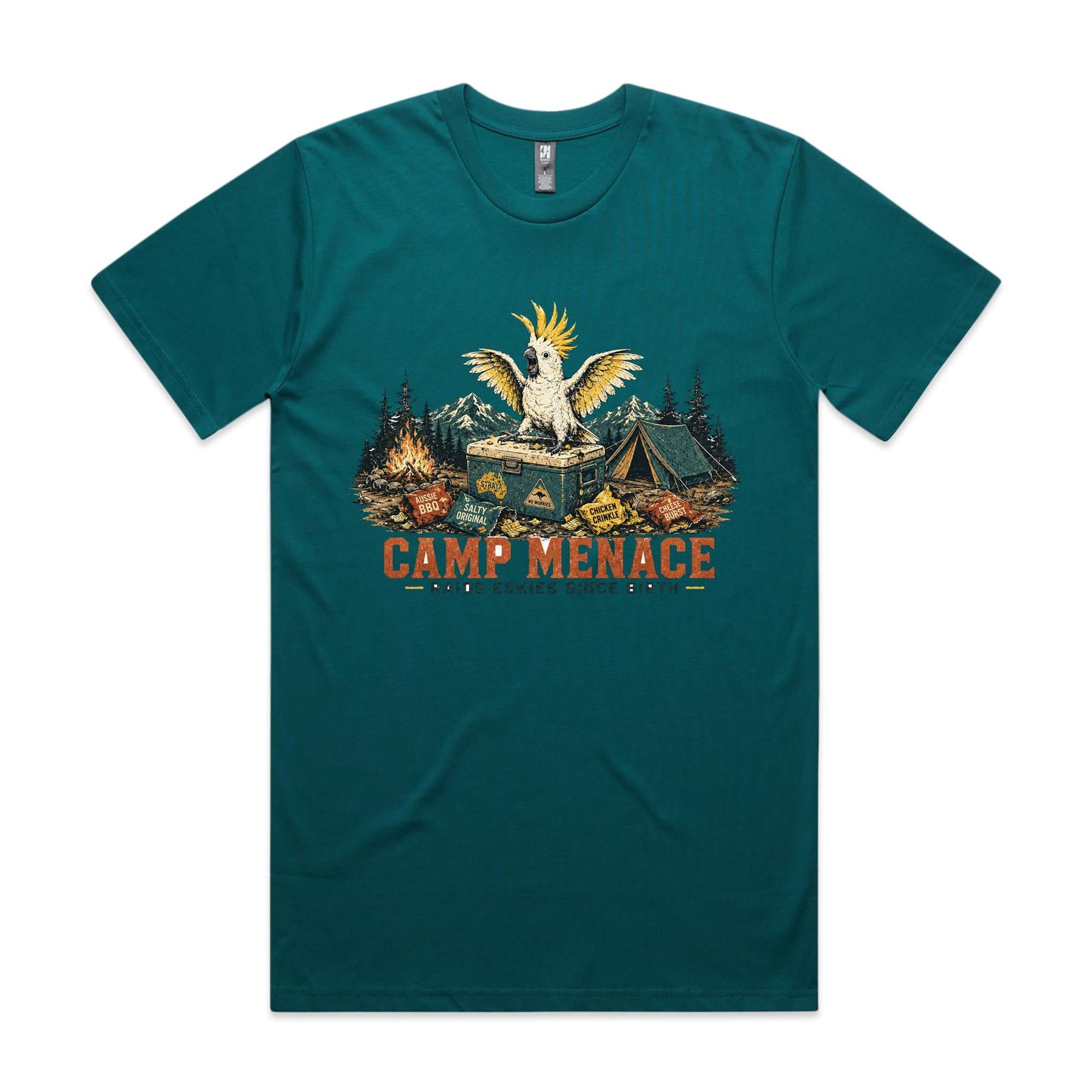 Camp Menace — Raids Eskies Since Birth | Cockatoo Camping Tee