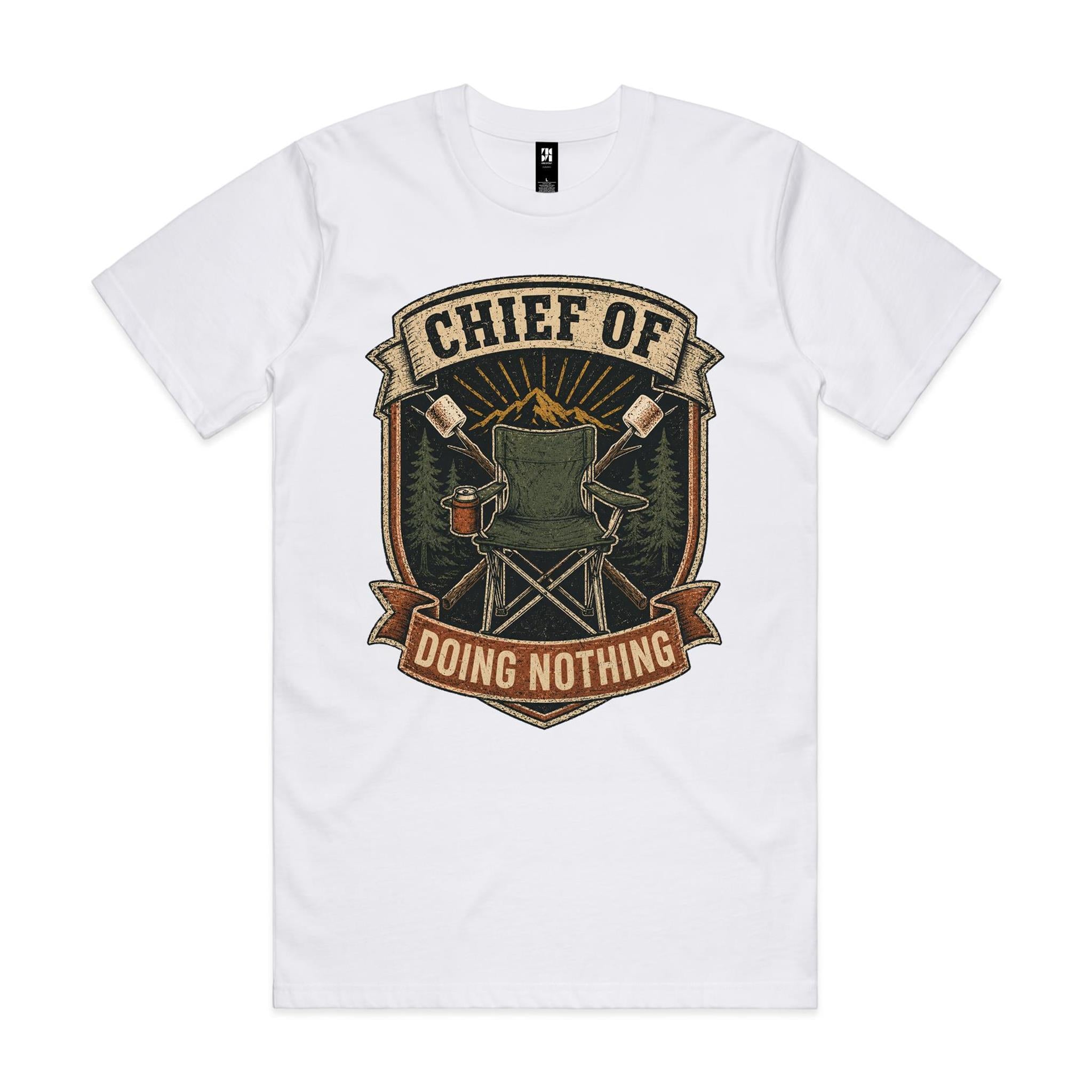Chief of Doing Nothing — Camping Tee