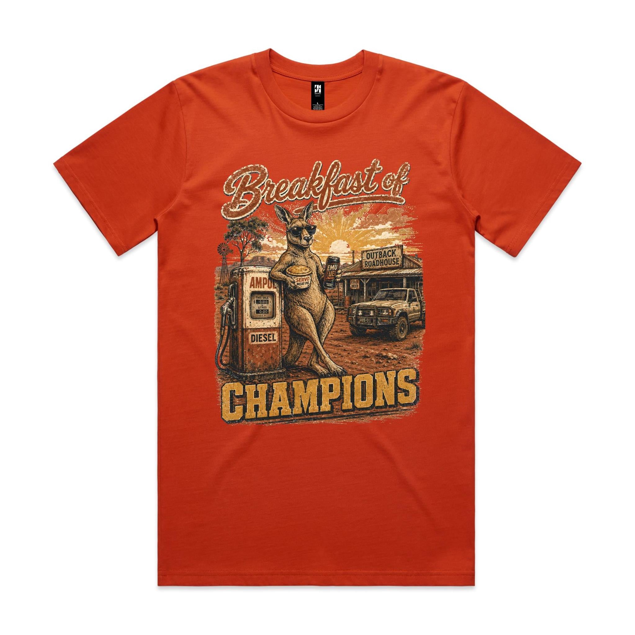 Breakfast of Champions — Kangaroo Servo Tee