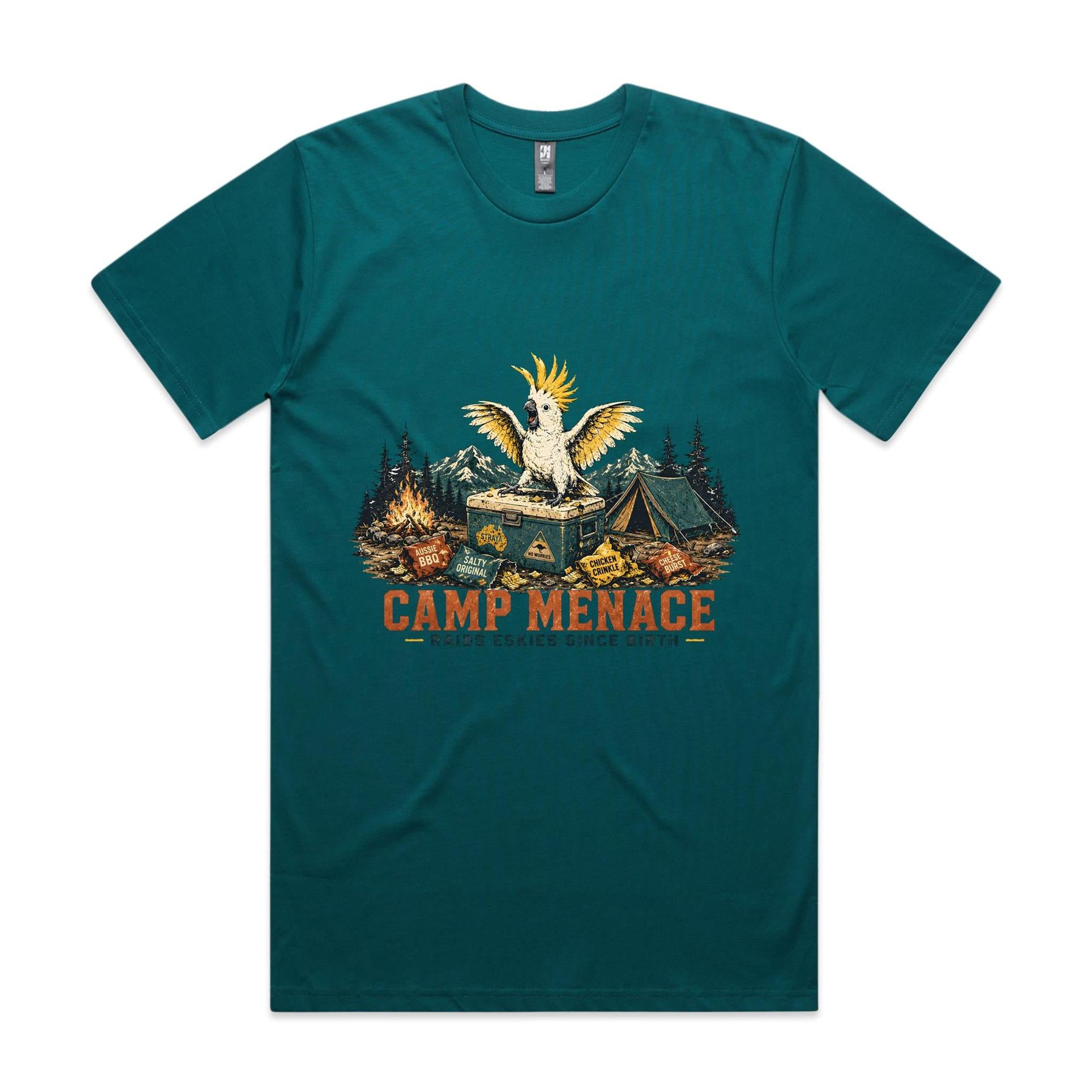 Camp Menace — Raids Eskies Since Birth | Cockatoo Camping Tee