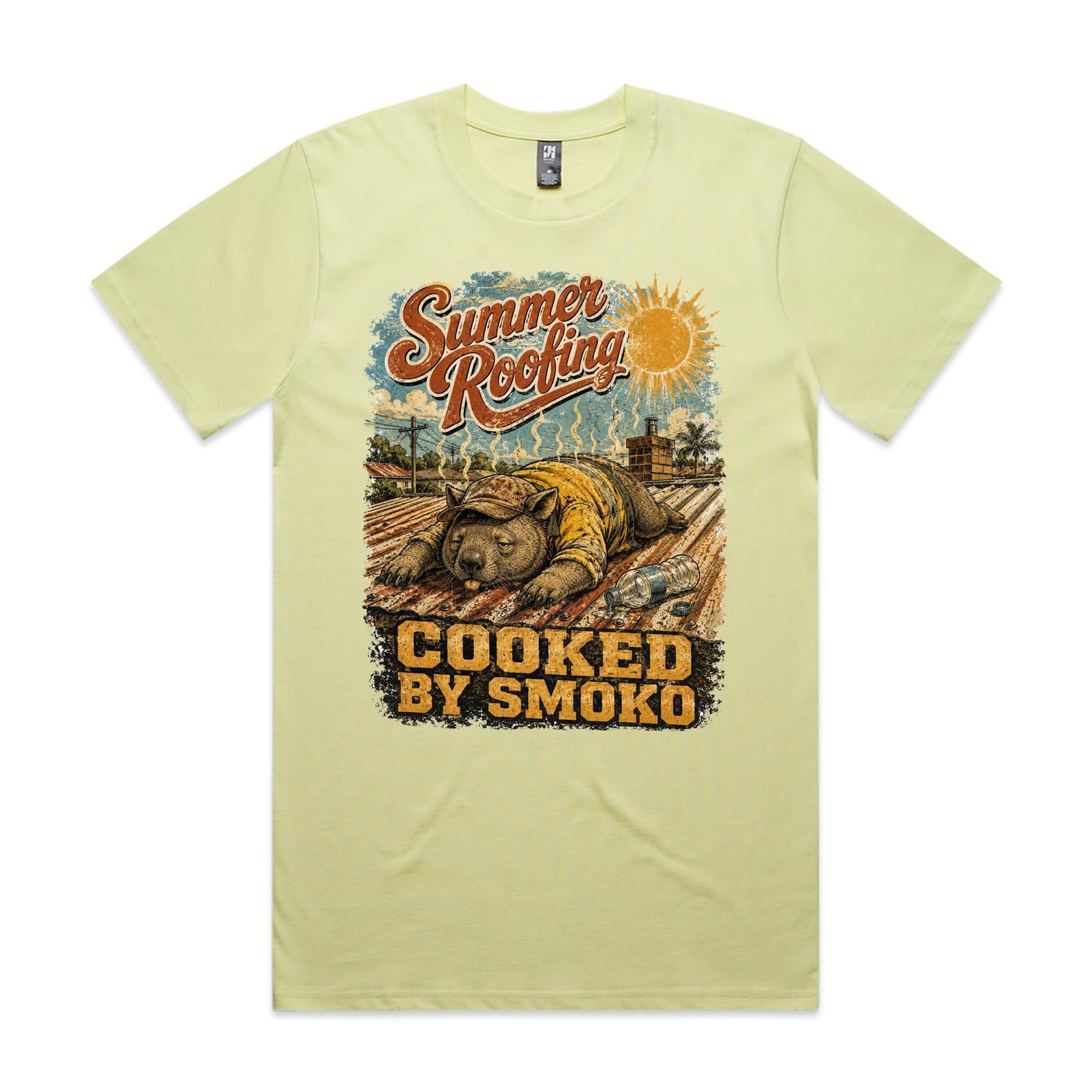 Summer Roofing — Cooked by Smoko | Wombat Roofer Tee