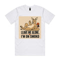 Leave Me Alone, I'm on Smoko — Reclining Kangaroo Tee