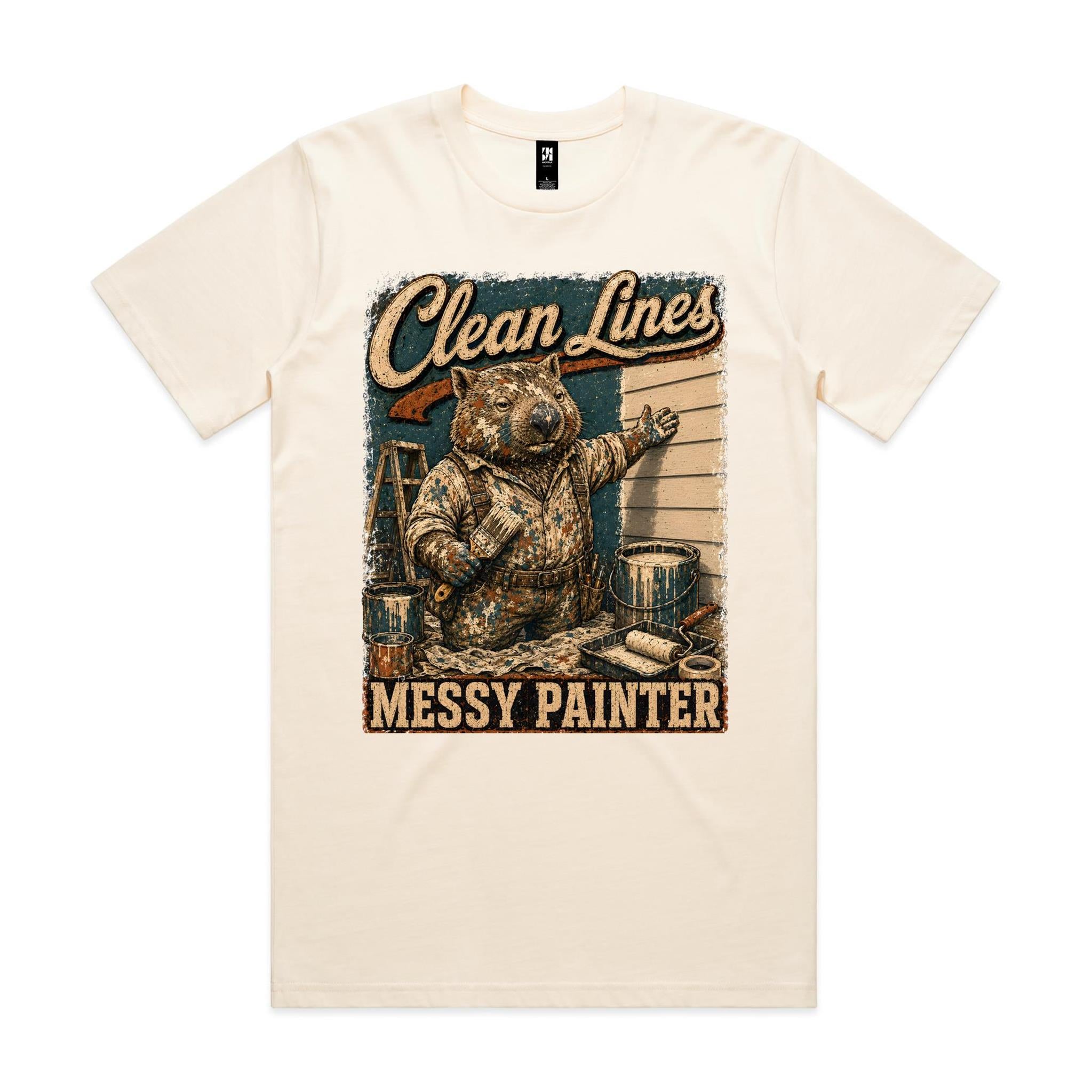 Clean Lines, Messy Painter | Wombat Painter Tee