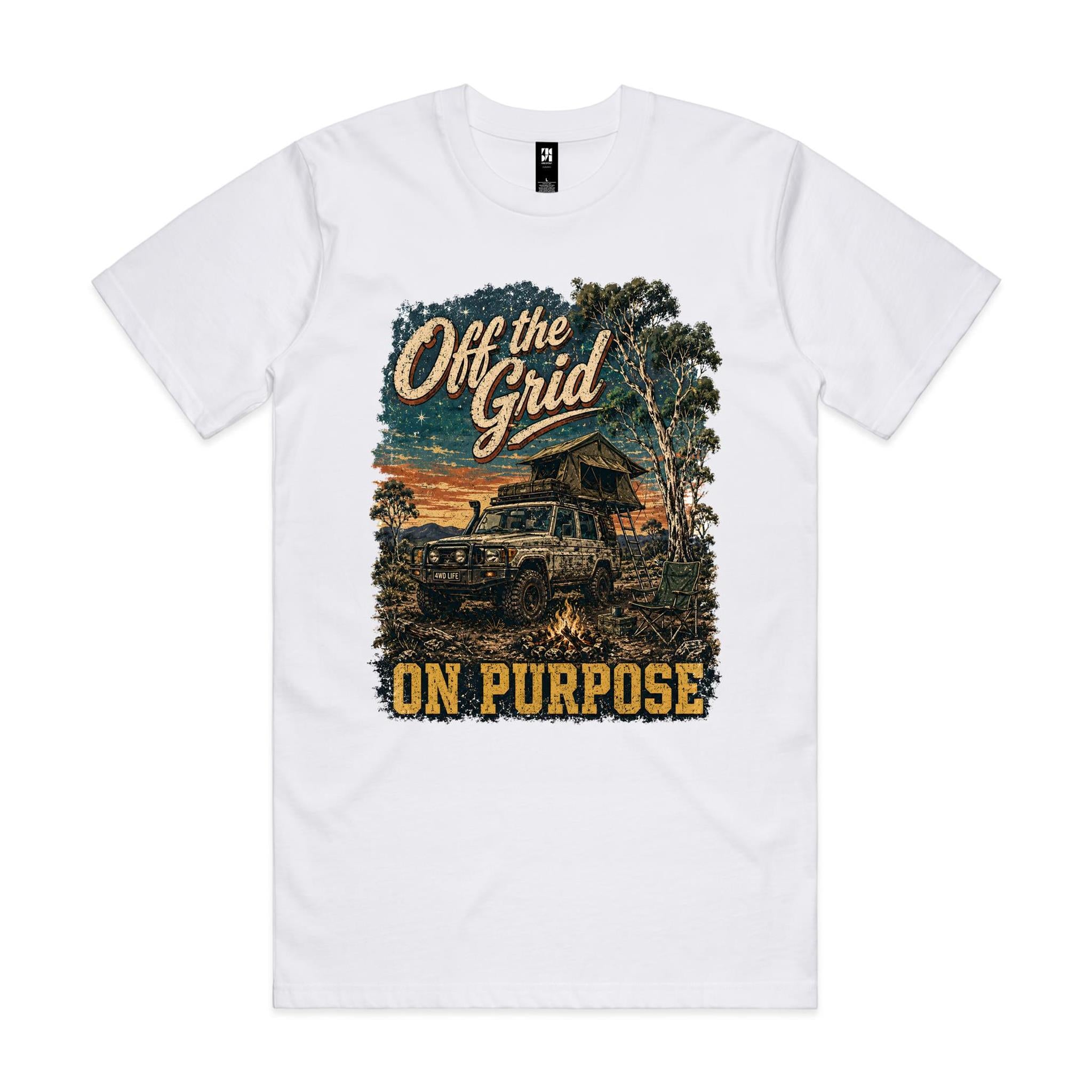 Off the Grid, On Purpose — 4WD Camping Tee