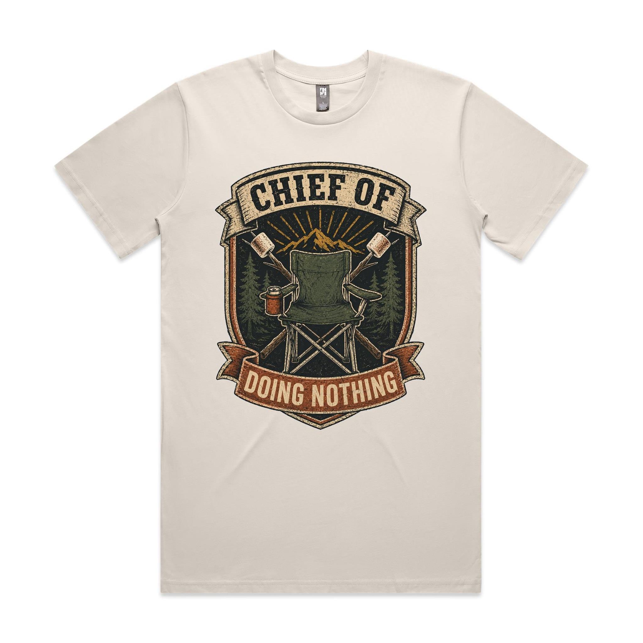 Chief of Doing Nothing — Camping Tee