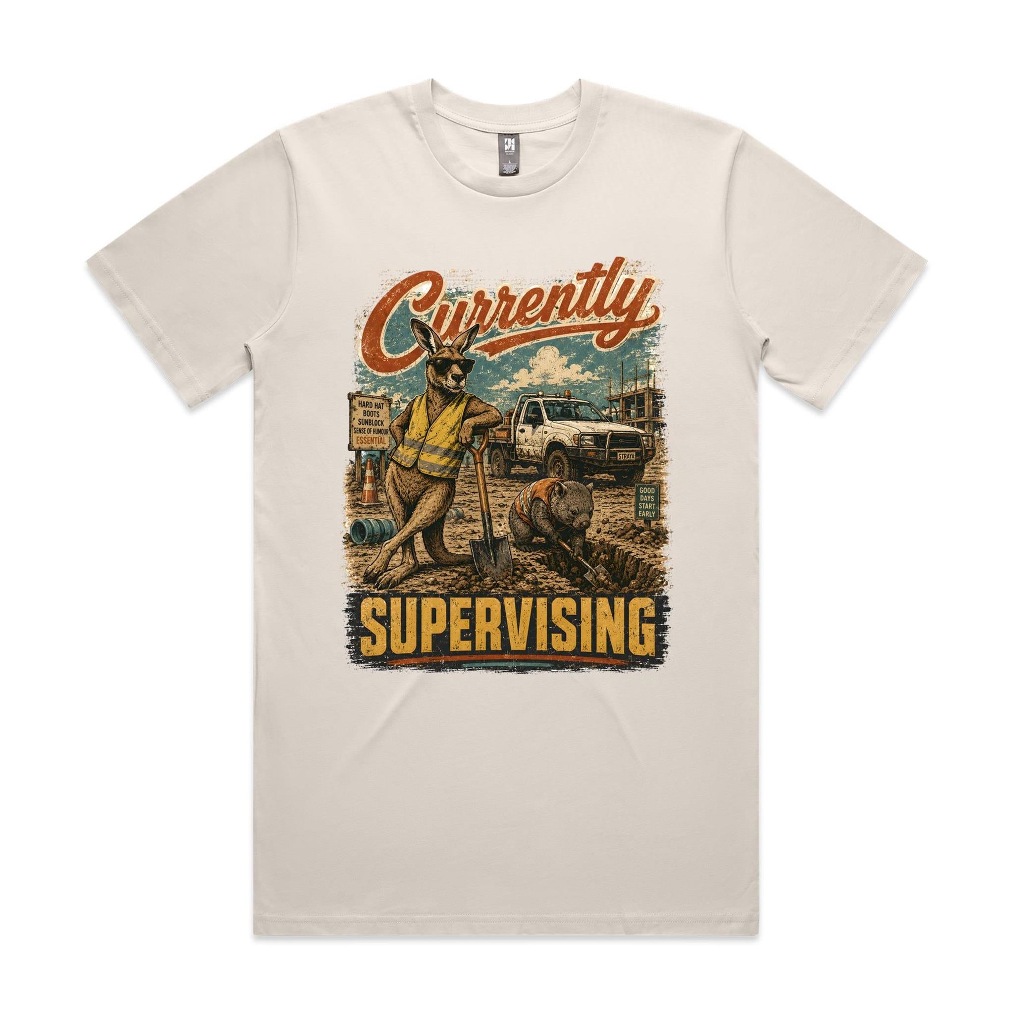 Currently Supervising — Kangaroo & Wombat Tradie Tee