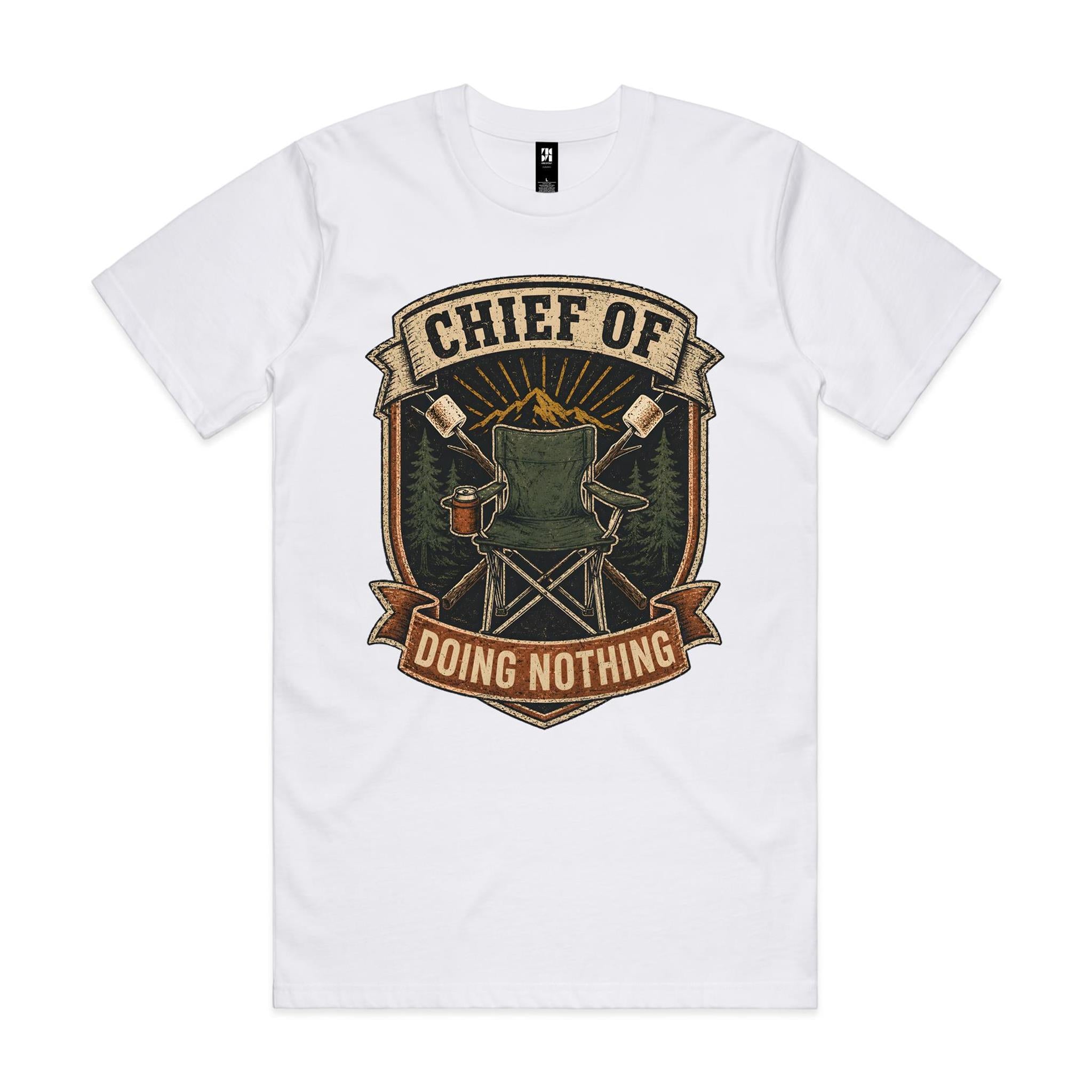 Chief of Doing Nothing — Camping Tee