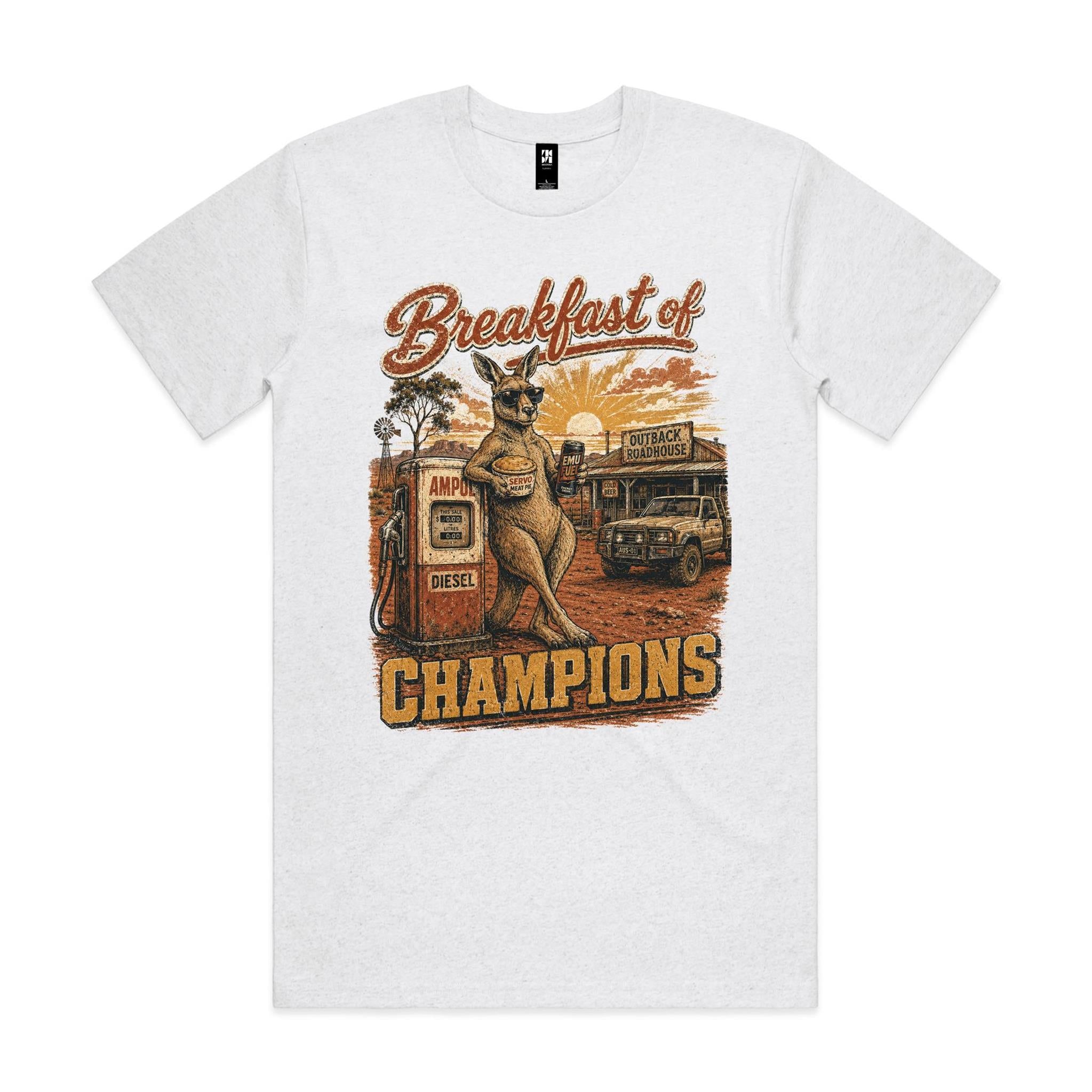 Breakfast of Champions — Kangaroo Servo Tee