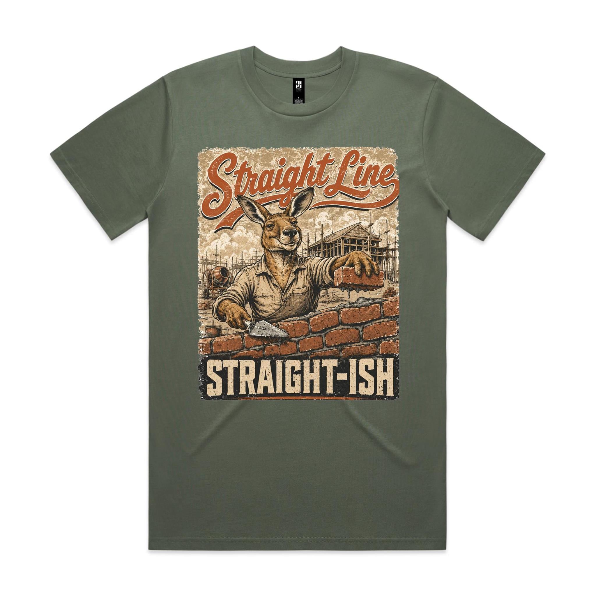 Straight Line — Straight-ish | Kangaroo Brickie Tee