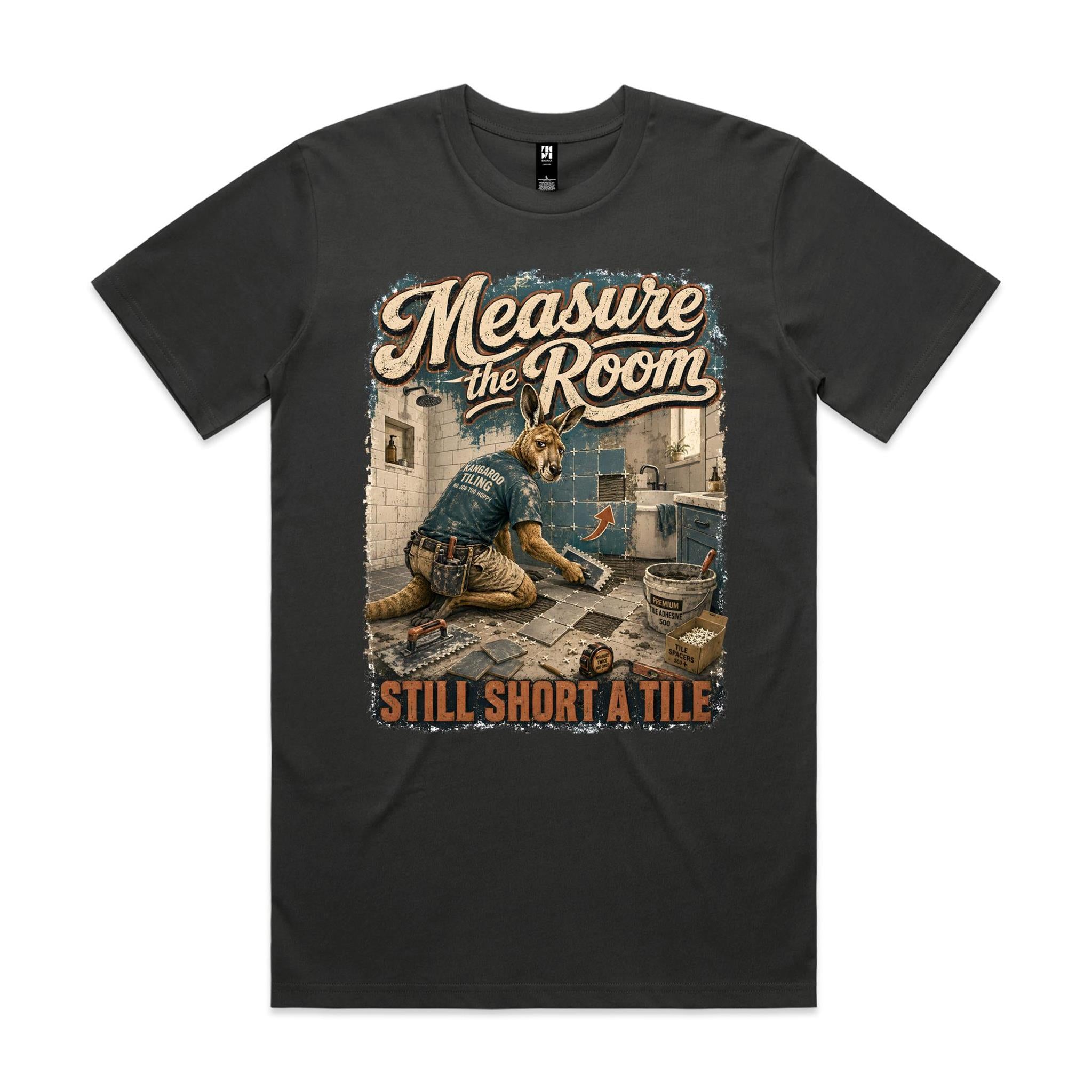 Measure the Room — Still Short a Tile | Kangaroo Tiler Tee