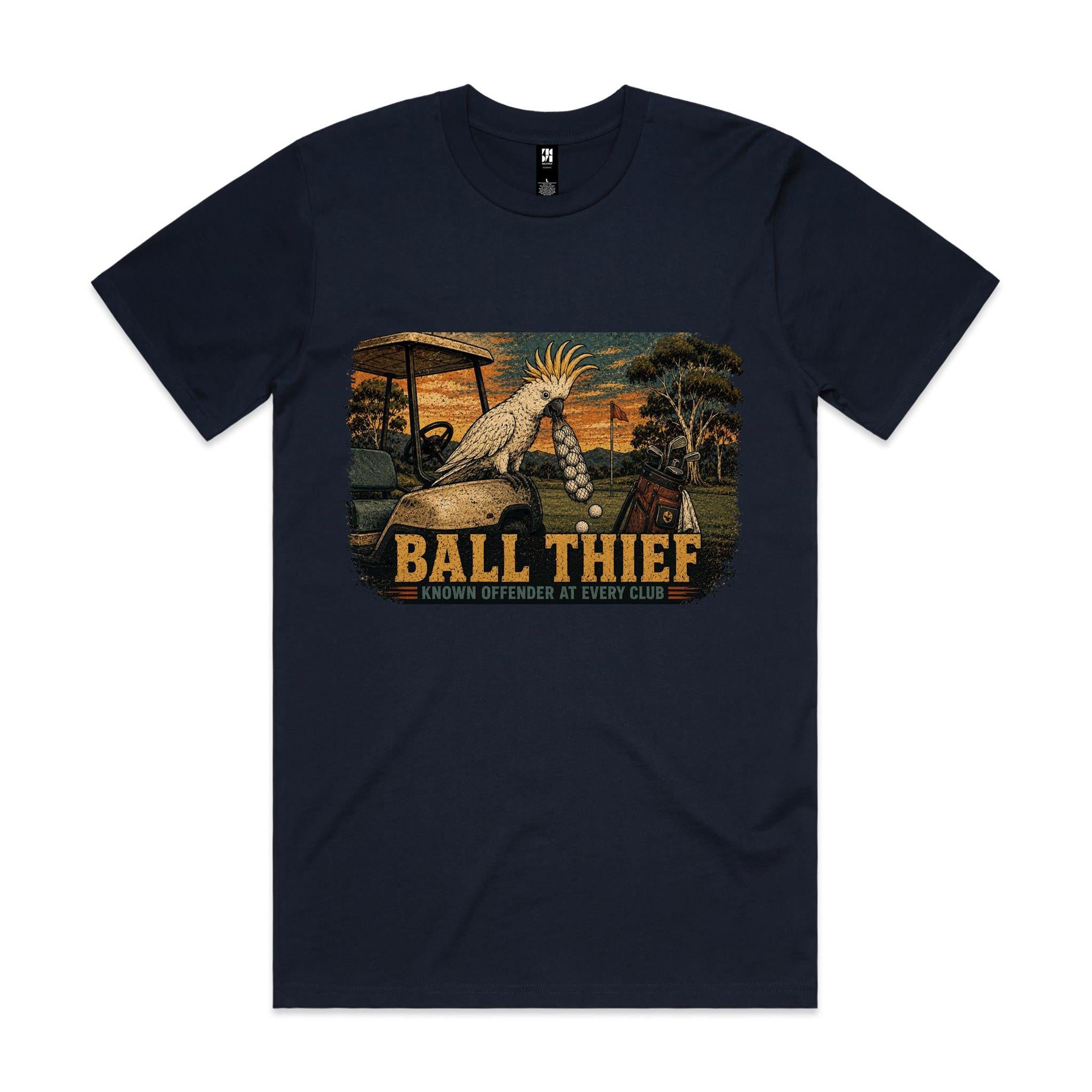 Ball Thief — Known Offender at Every Club | Cockatoo Golf Tee