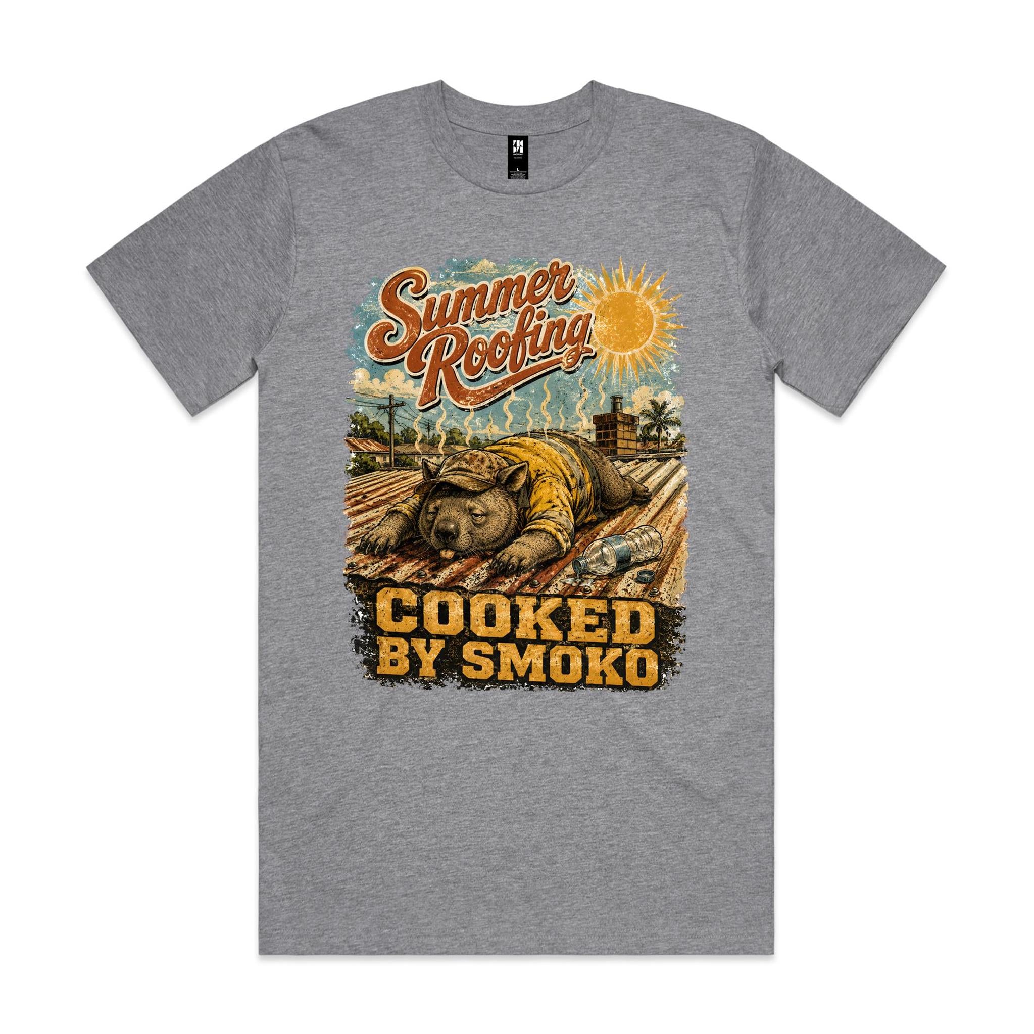 Summer Roofing — Cooked by Smoko | Wombat Roofer Tee