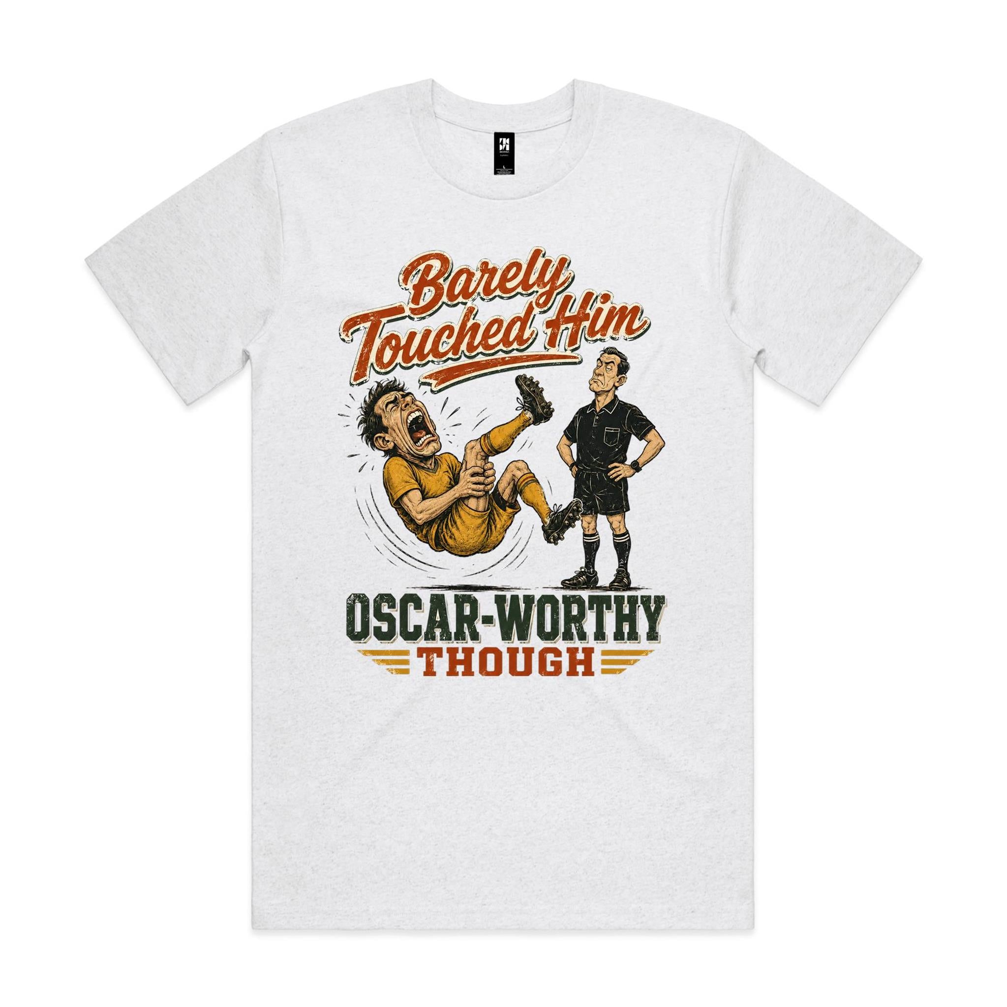 Barely Touched Him | Football Tee
