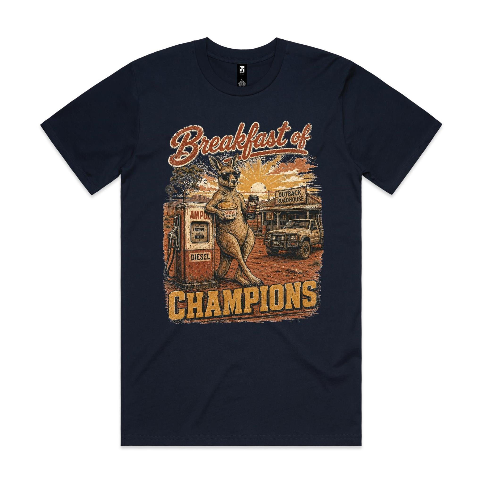 Breakfast of Champions — Kangaroo Servo Tee
