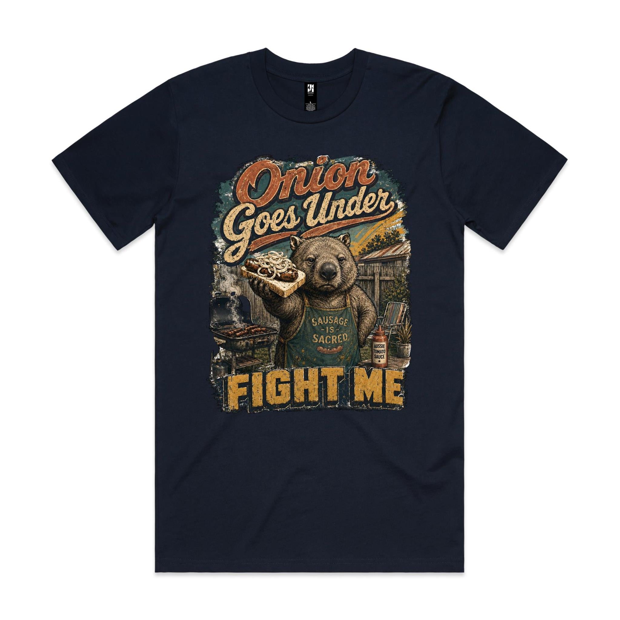 Onion Goes Under | Wombat BBQ Tee
