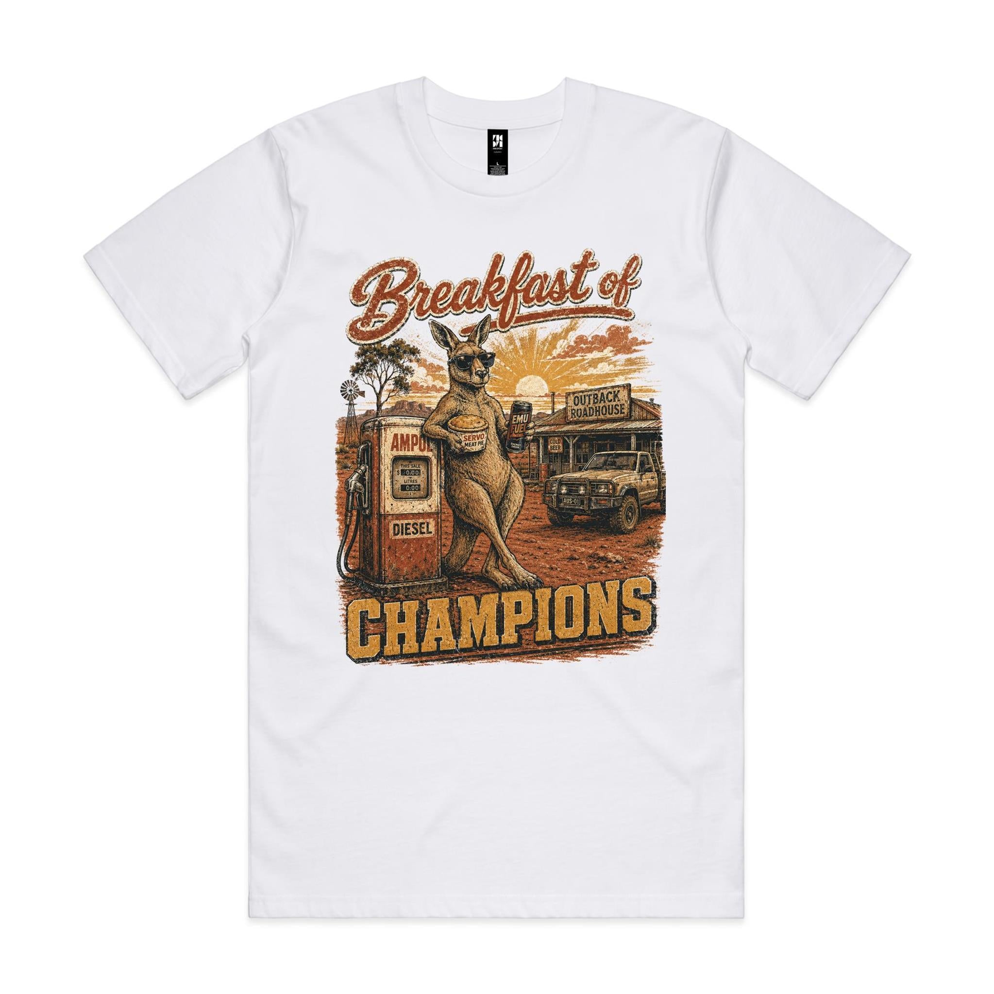 Breakfast of Champions — Kangaroo Servo Tee