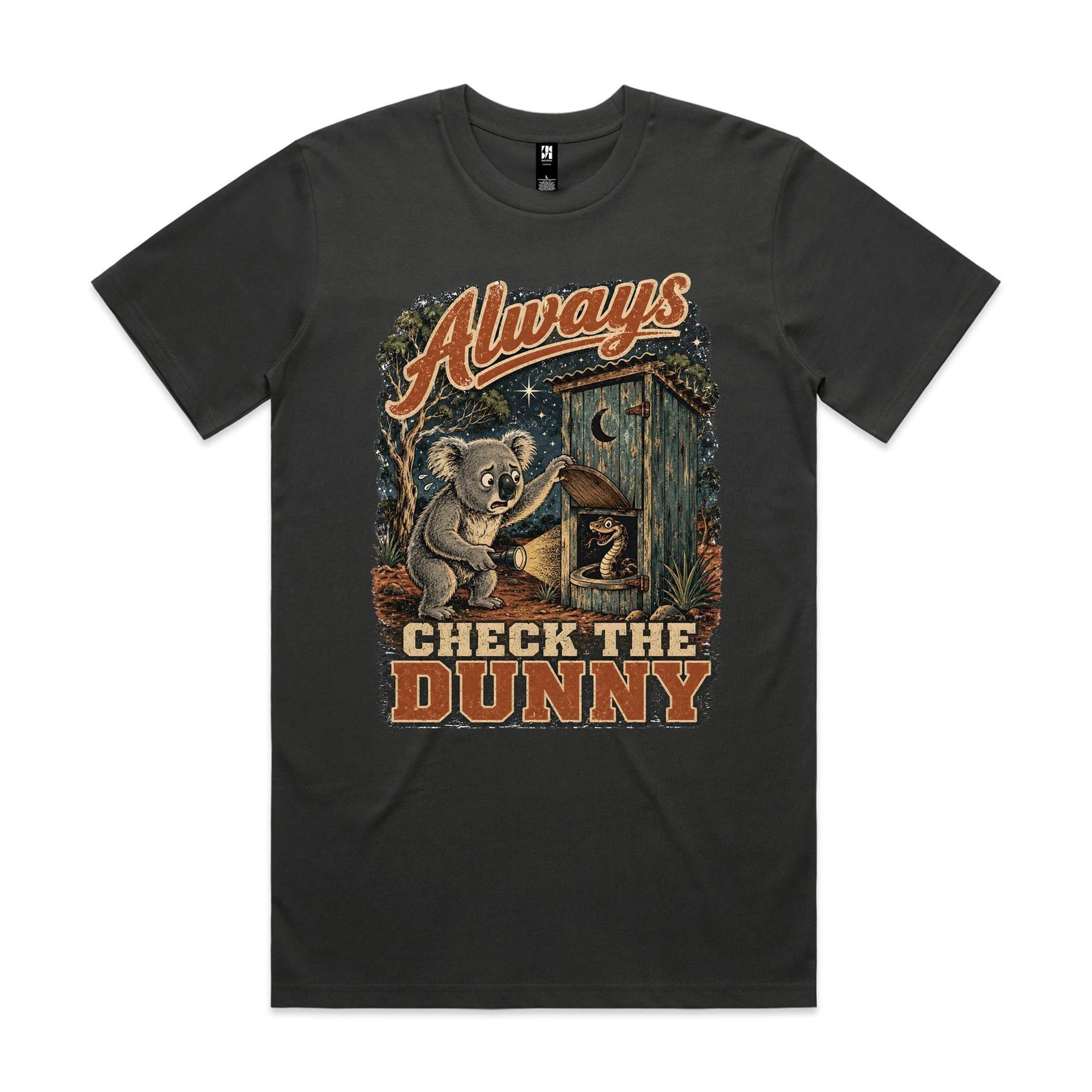 Always Check the Dunny — Koala Snake Tee