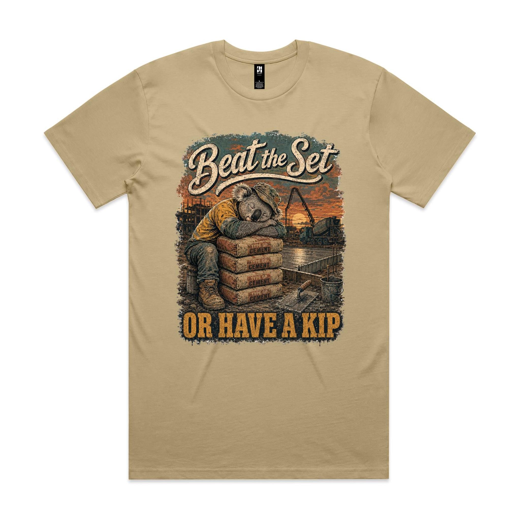 Beat the Set — Or Have a Kip | Koala Concreter Tee