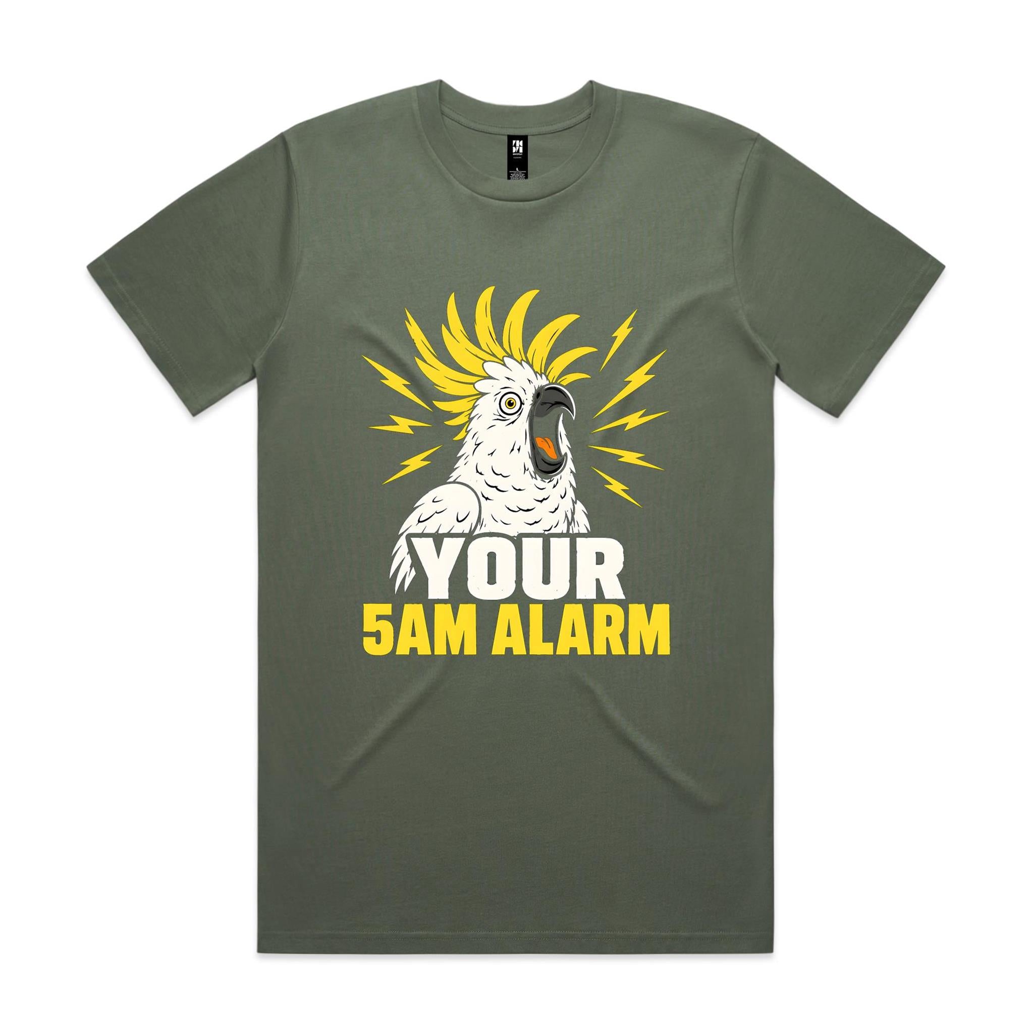 Your 5AM Alarm — Screeching Cockatoo Tee