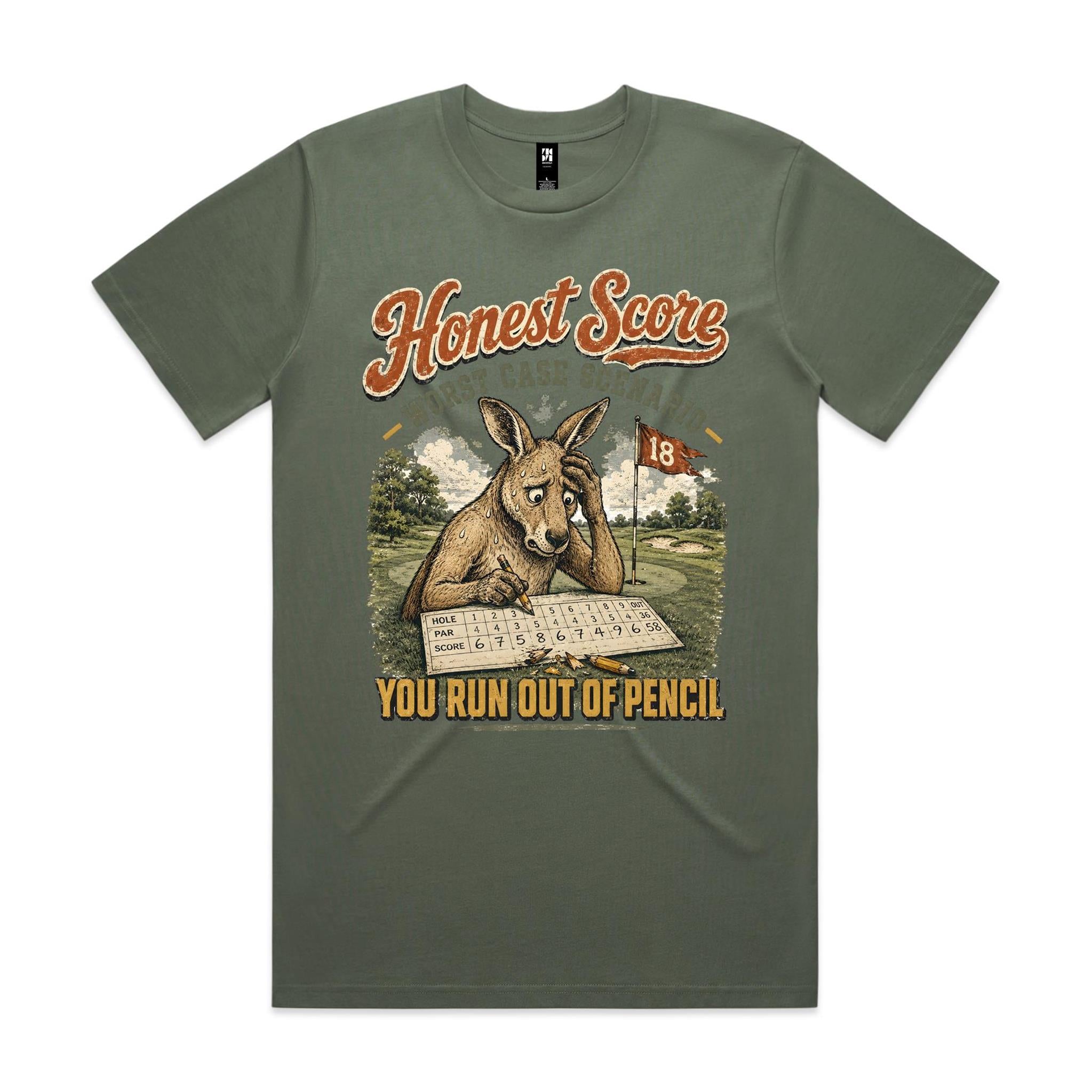 Honest Score — Worst Case Scenario | Golf Kangaroo Tee