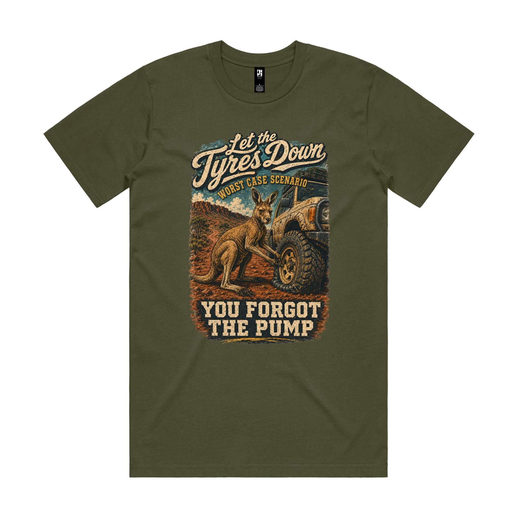 Let the Tyres Down — You Forgot the Pump | Kangaroo 4WD Tee