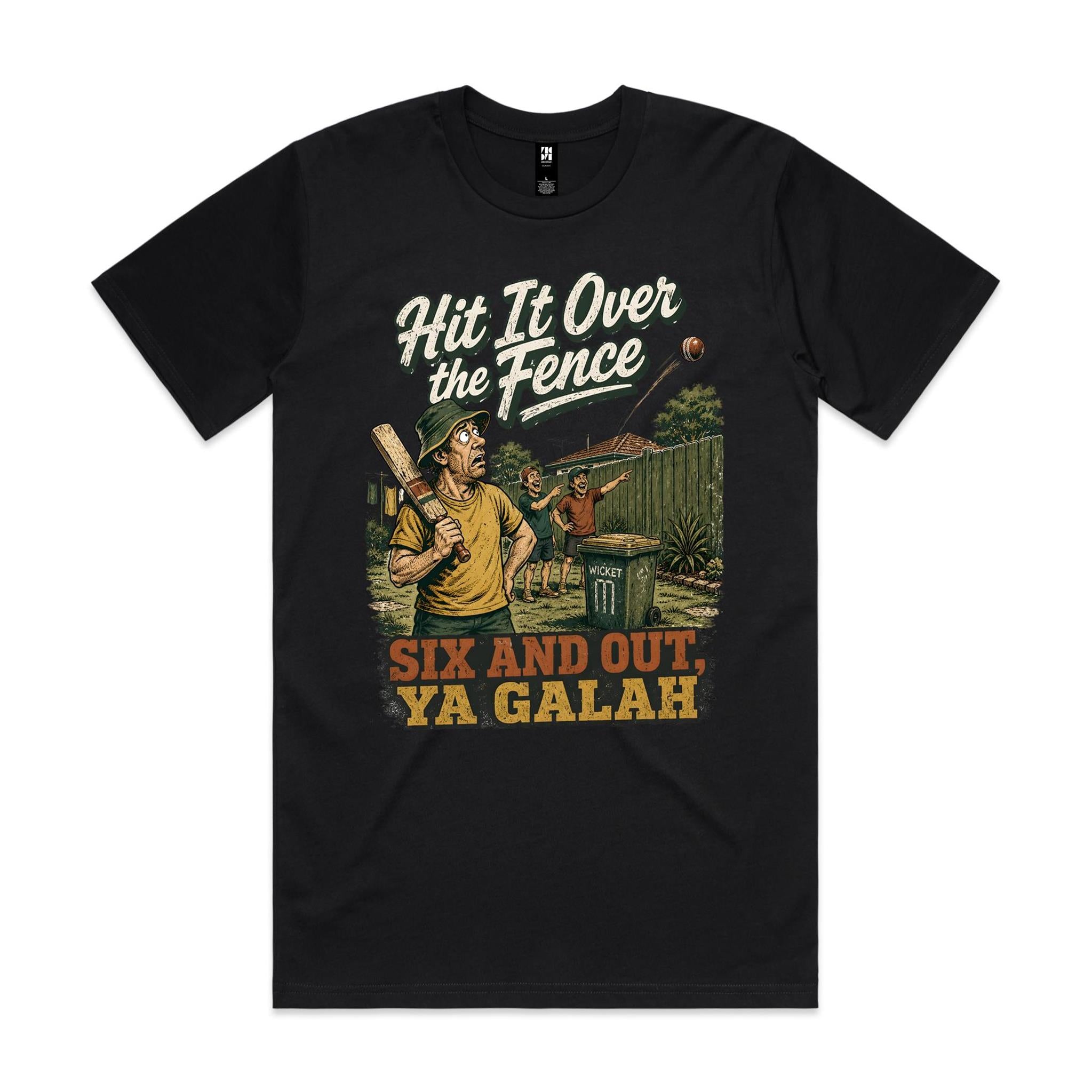 Hit It Over the Fence | Backyard Cricket Tee