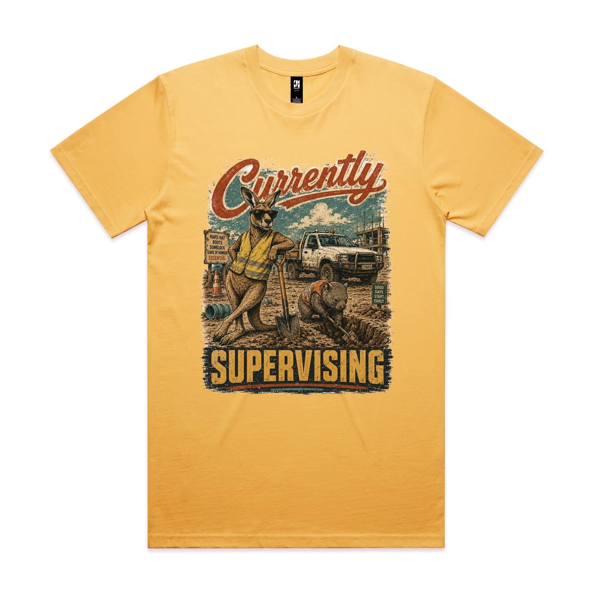 Currently Supervising — Kangaroo & Wombat Tradie Tee